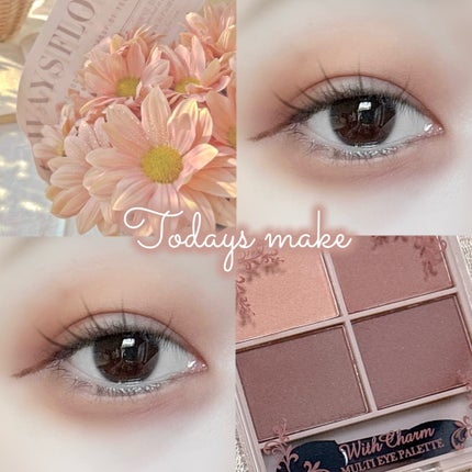&. Wチャーム アイシャドウマットカラーマルチパレット/DAISO/アイシャドウパレットを使ったクチコミ(1枚目)