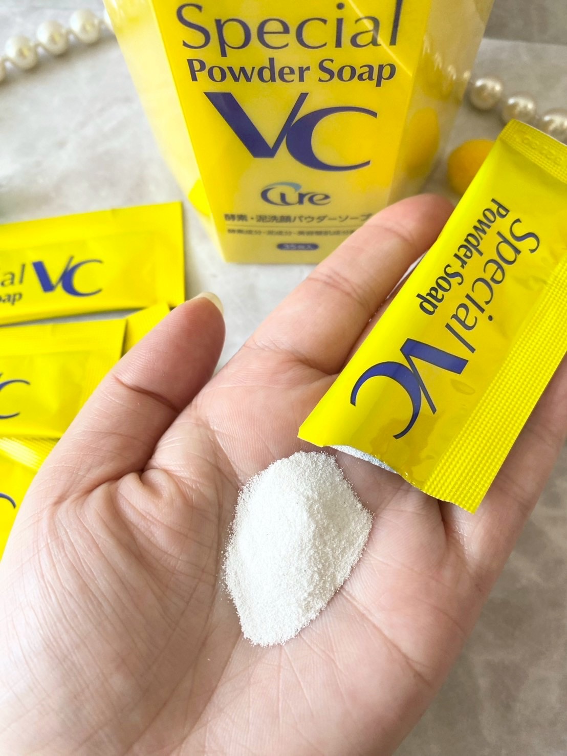 スペシャルパウダーソープＶＣ/Cure/洗顔パウダーを使ったクチコミ（2枚目）