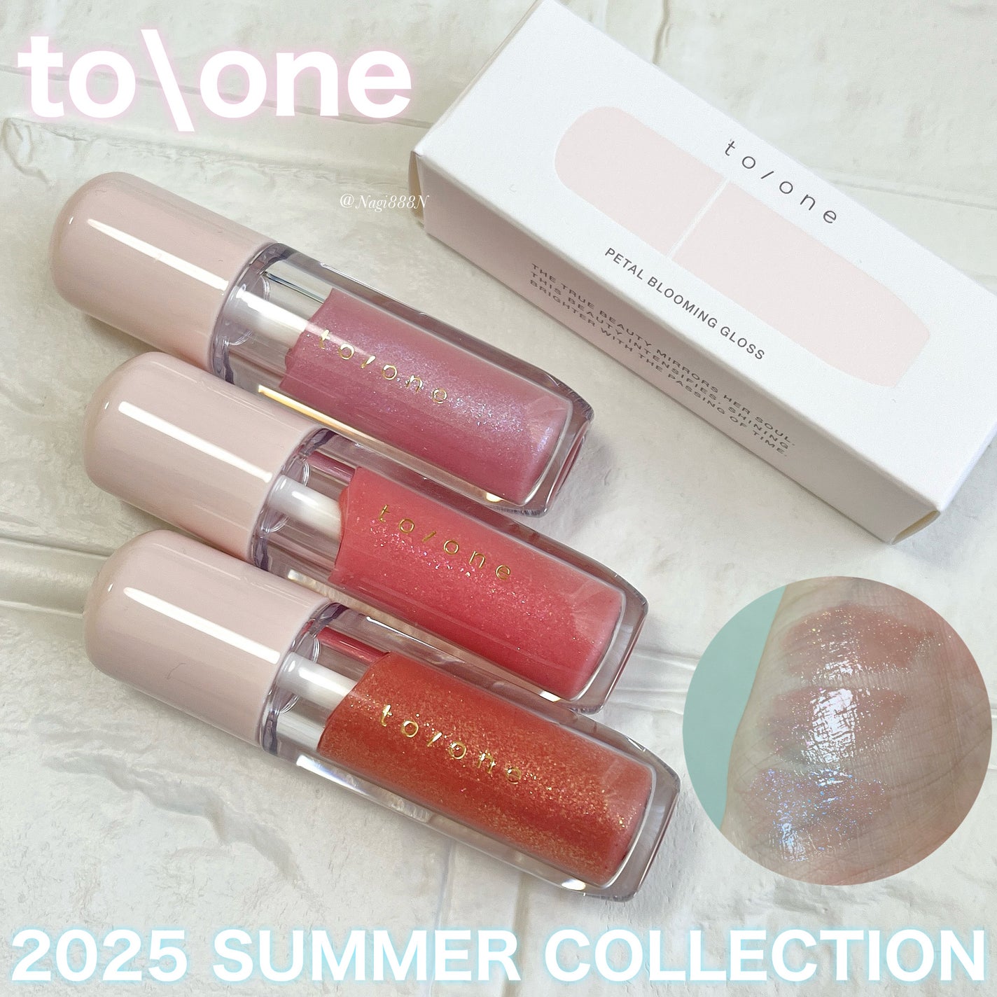 トーン ペタル ブルーミング グロス/to/one/リップグロスを使ったクチコミ(1枚目)