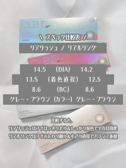 Real Ring 1day/OLENS/ワンデー(1DAY)カラコンを使ったクチコミ(5枚目)