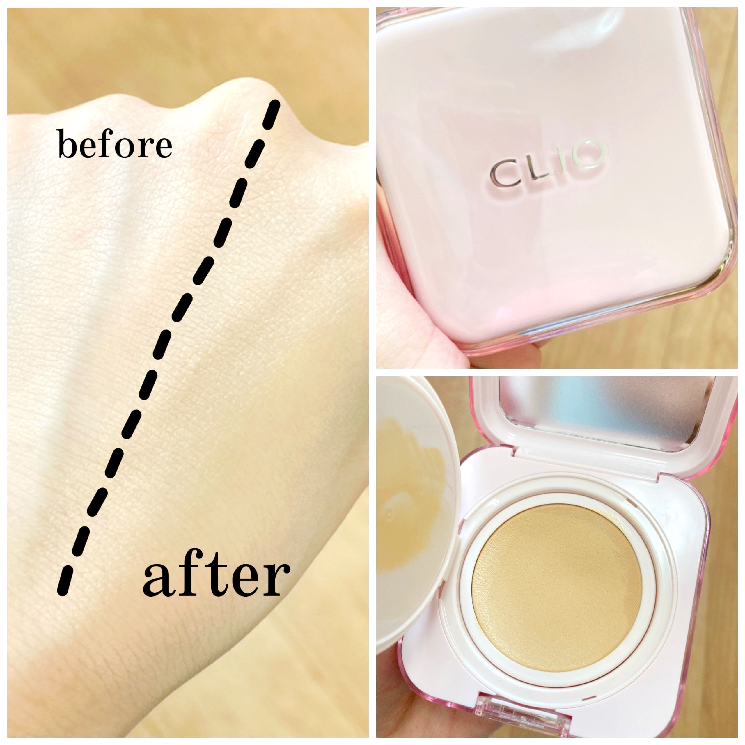 キルカバー メッシュ グロウ エッセンシャル クッション/CLIO/クッションファンデーションを使ったクチコミ（1枚目）