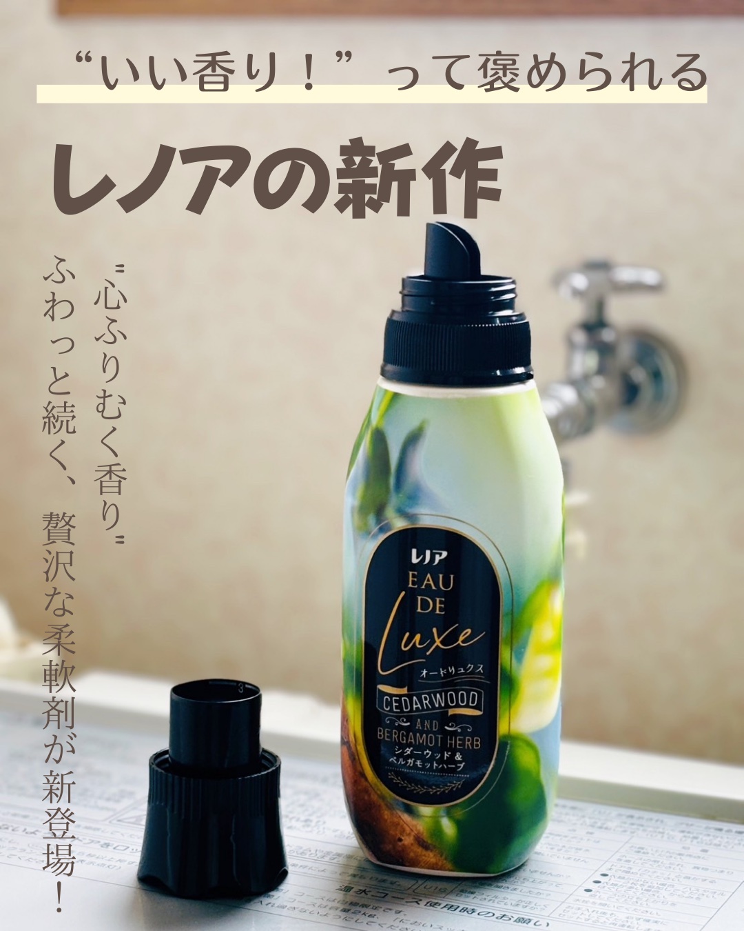 レノア オードリュクス　シダーウッド＆ベルガモットハーブの香り/レノア/柔軟剤を使ったクチコミ（1枚目）