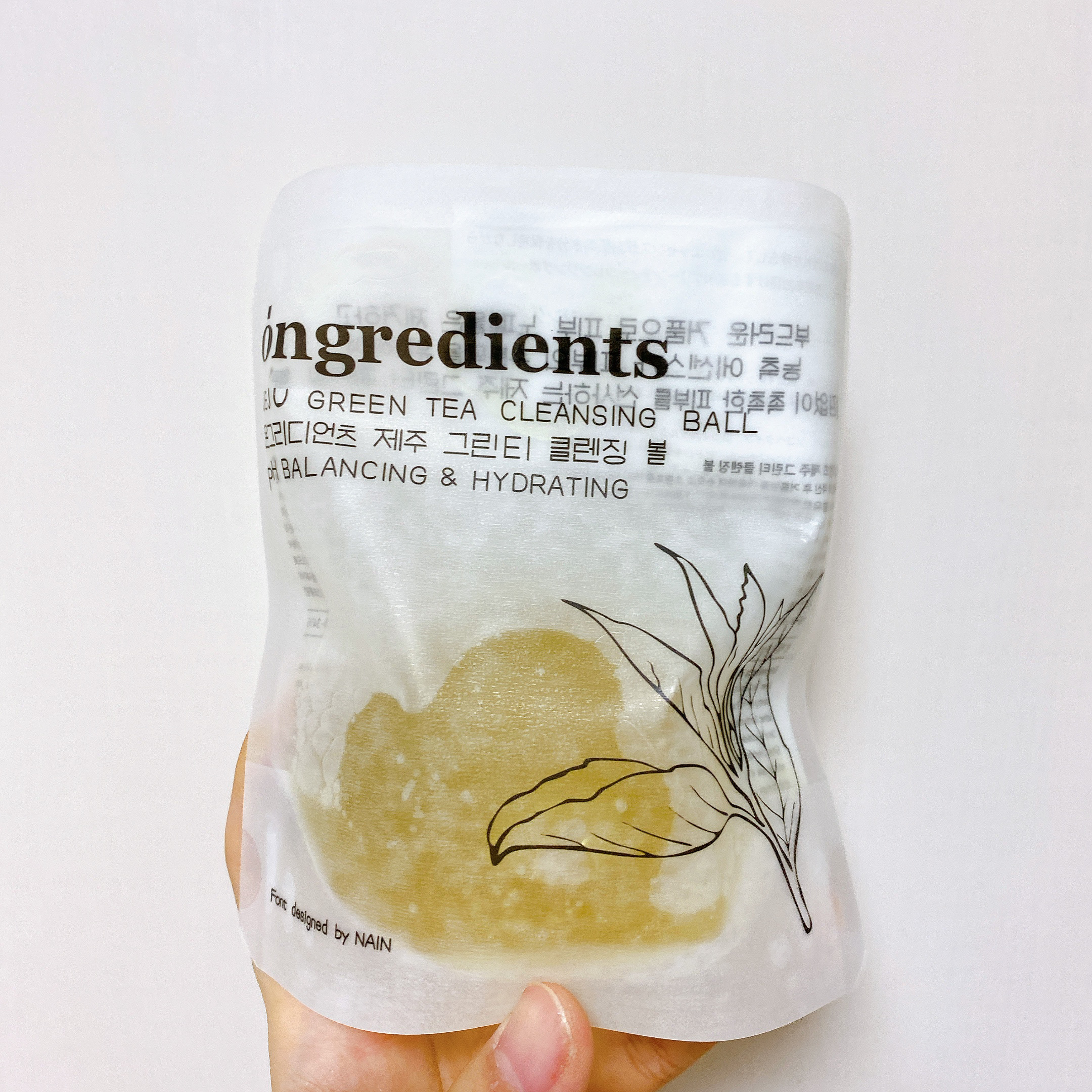 Jeju Green Tea Cleansing Ball/Ongredients/洗顔石鹸を使ったクチコミ（1枚目）