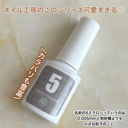 5ミクロンマグネット/ネイル工房/ジェルネイルを使ったクチコミ(2枚目)