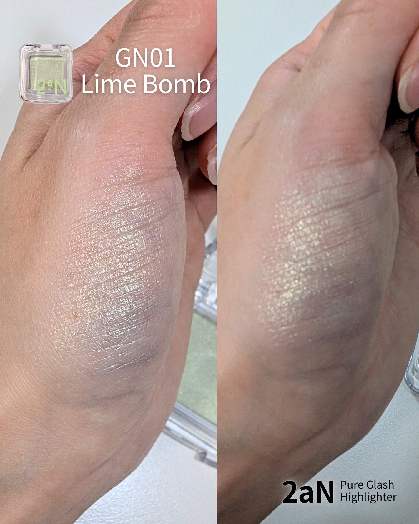 ピュアグラッシュ ハイライター/2aN/パウダーハイライトを使ったクチコミ(3枚目)