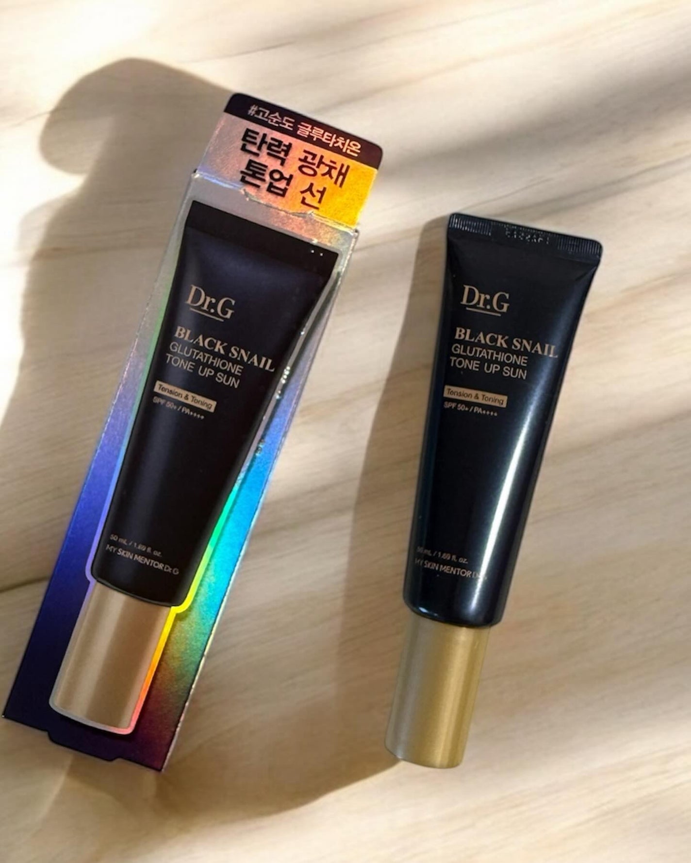 ブラックスネイルグルタチオントーンアップサン/Dr.G/日焼け止めクリームを使ったクチコミ(1枚目)