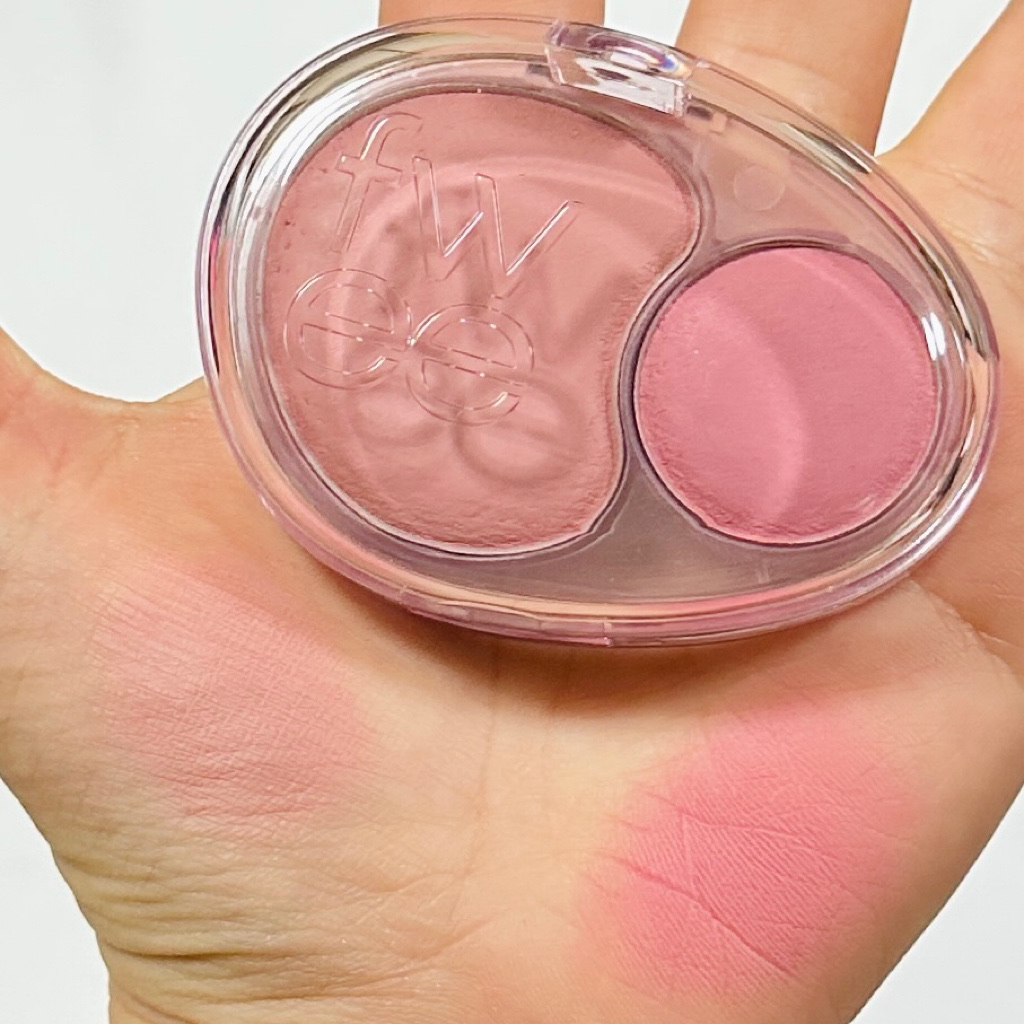 デュアルチークメロウ/fwee/ジェル・クリームチークを使ったクチコミ（1枚目）