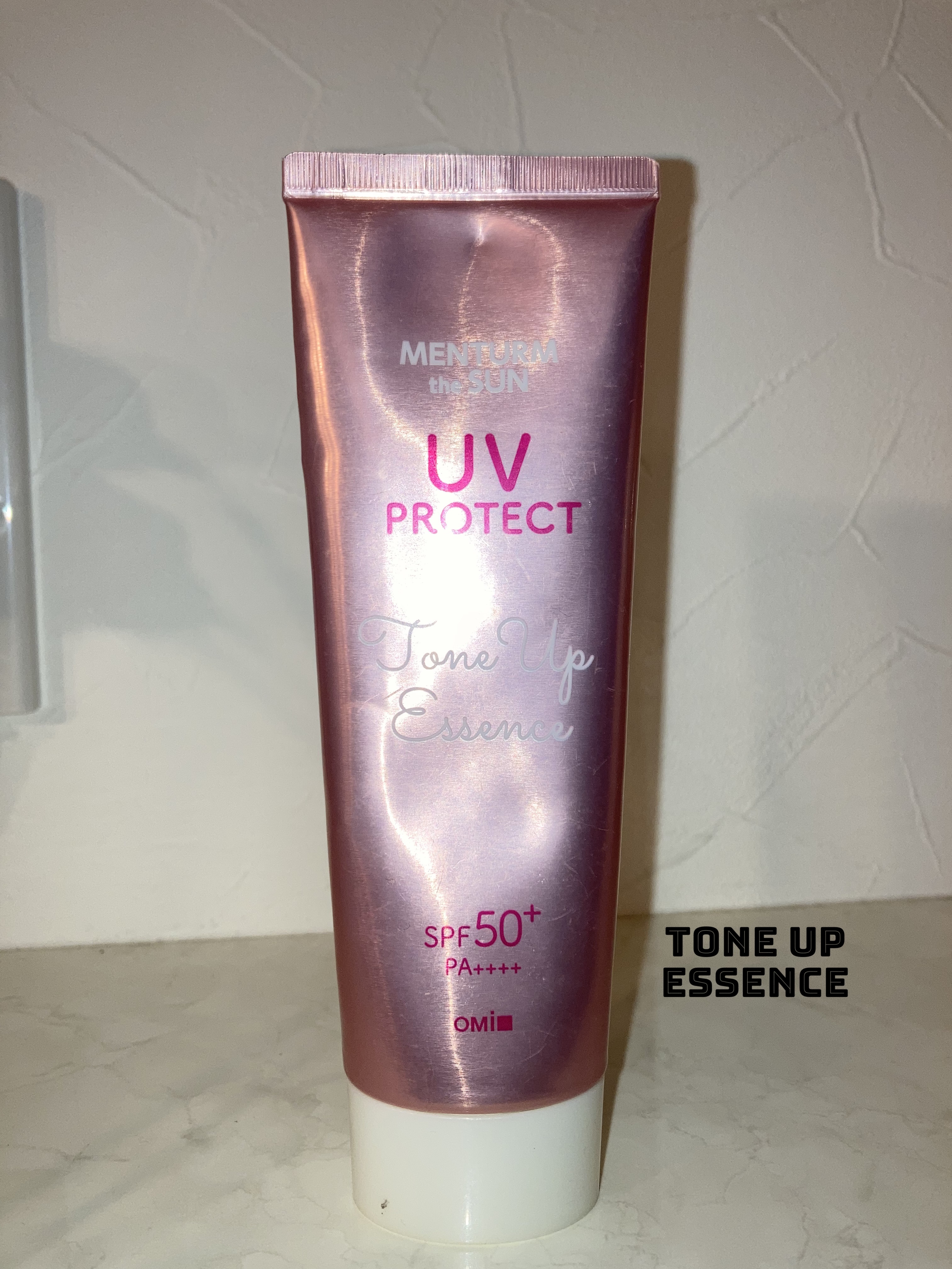 メンタームザサン トーンアップUVエッセンス/メンターム/日焼け止めローションを使ったクチコミ（1枚目）