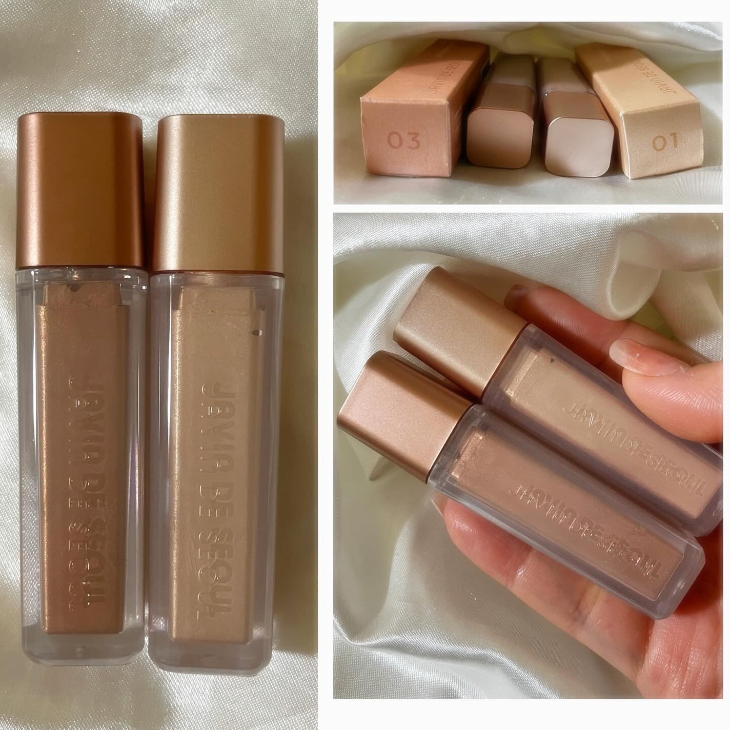 ウィンク アイ シマー ライト/Javin De Seoul/リキッドアイシャドウを使ったクチコミ(3枚目)