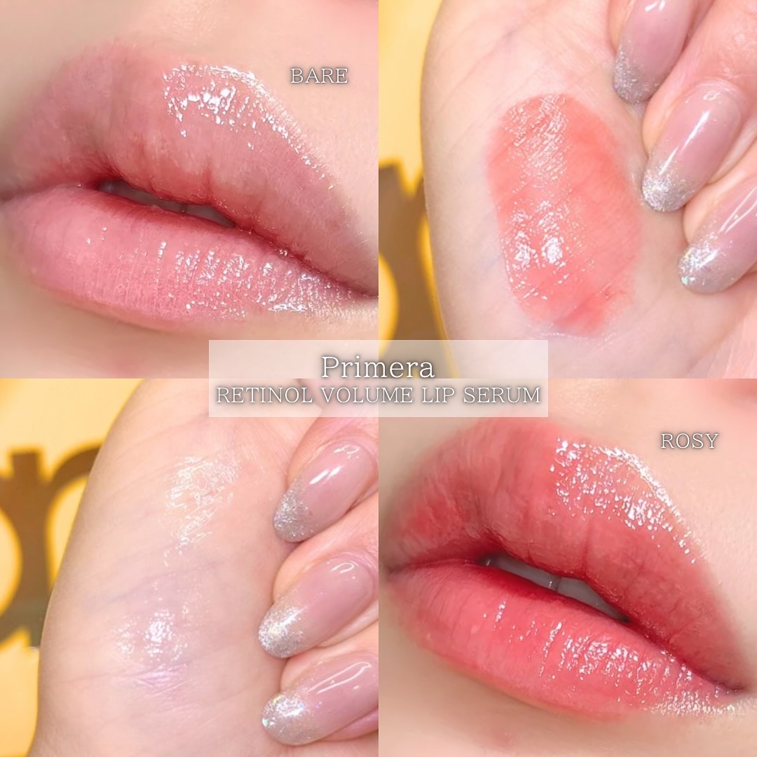 レチノール ボリューム リップセラム/primera/リップグロスを使ったクチコミ（2枚目）