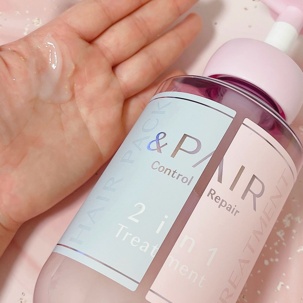 アンドペア コントロール リペア 2in1 シャンプー＆ヘアトリートメント/&PAIR/市販シャンプーを使ったクチコミ（3枚目）