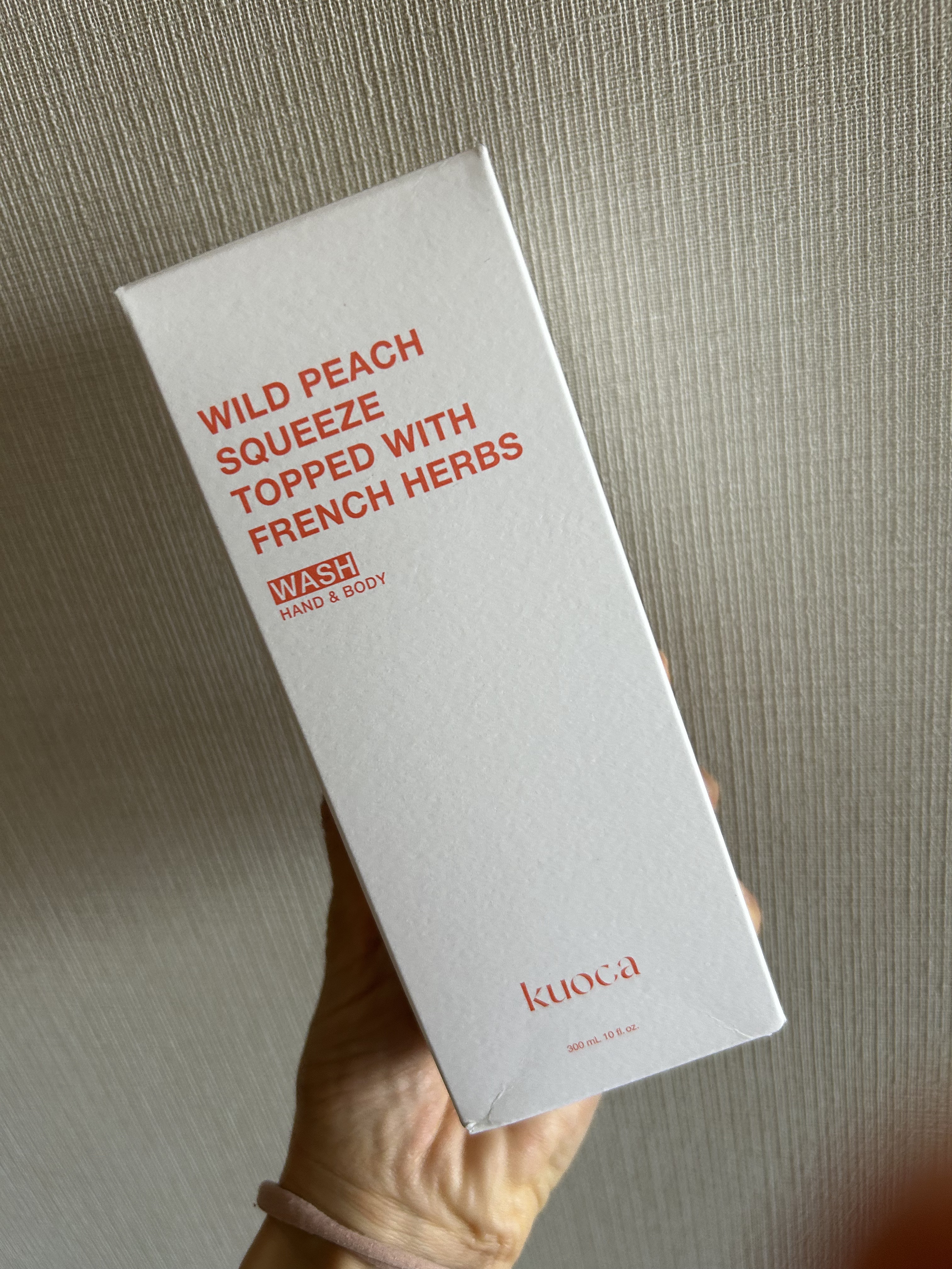 ワイルドピーチ ハンド＆ボディウォッシュ/KUOCA/ボディソープを使ったクチコミ（1枚目）