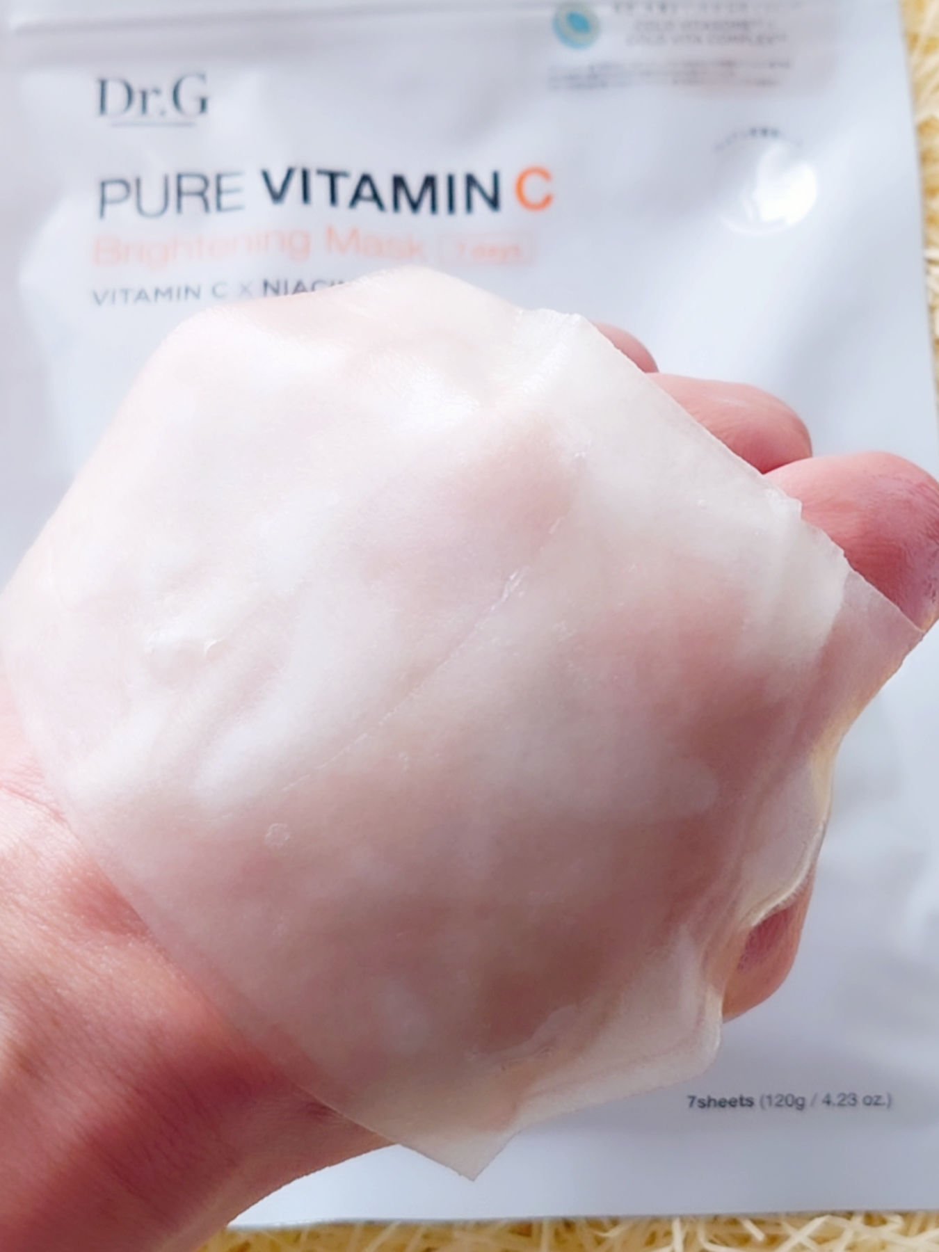 ドクタージー ピュア ビタミンC ブライトニングマスク/Dr.G/シートマスク・パックを使ったクチコミ（3枚目）