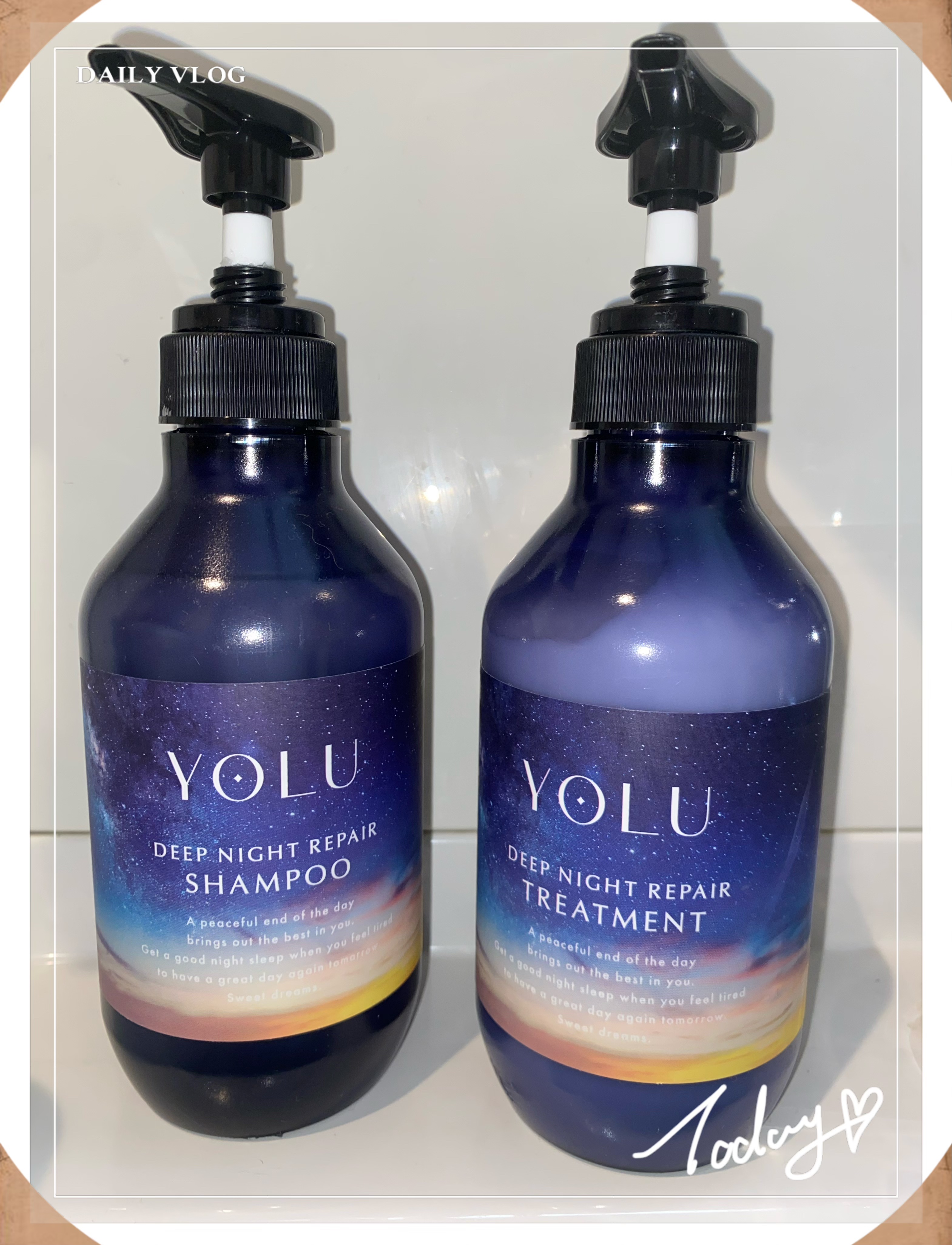 ディープナイトリペアシャンプー／トリートメント/YOLU/シャンプー・コンディショナーを使ったクチコミ（1枚目）