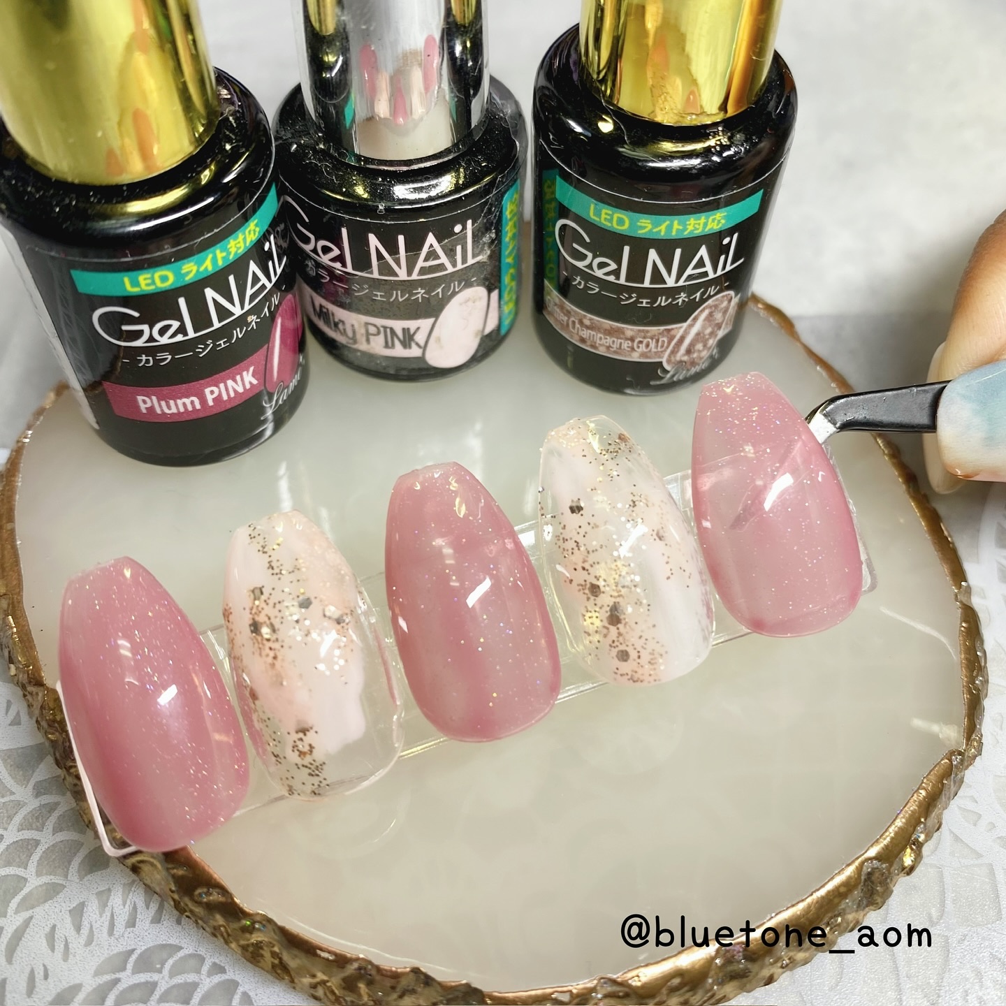 ジェルネイル（ライト対応）/セリア/ジェルネイルを使ったクチコミ（3枚目）