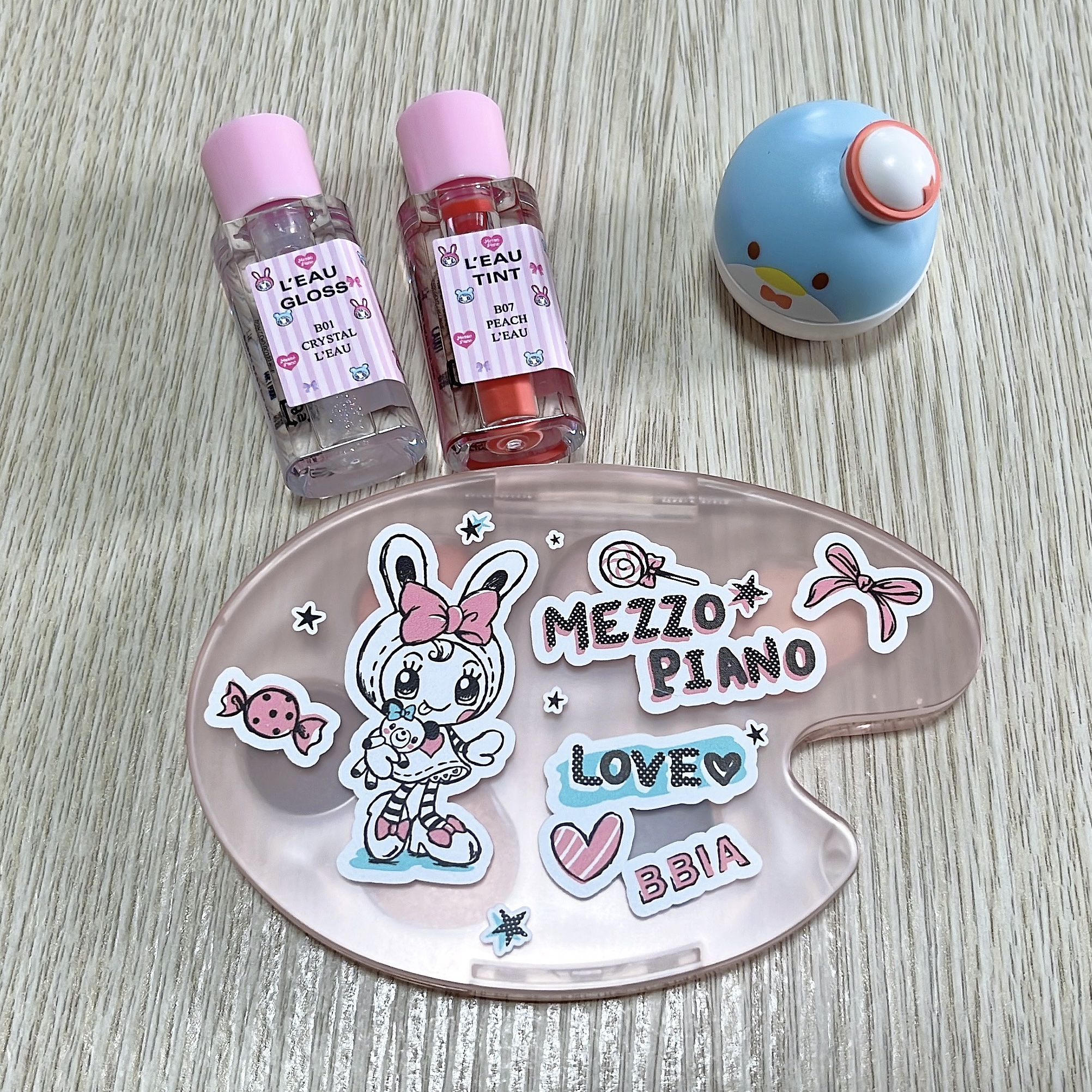 ローグロス 01 クリスタル・ロー ミニ（ピアー×メゾ ピアノエディション）/BBIA/リップグロスを使ったクチコミ（1枚目）