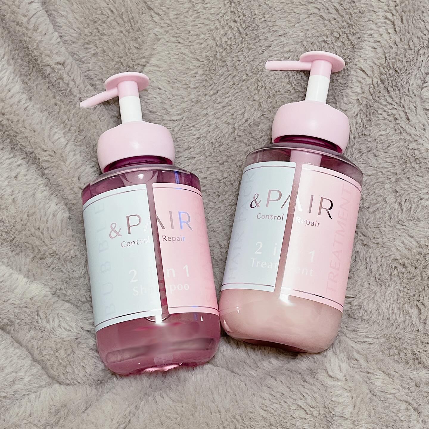 アンドペア コントロール リペア 2in1 シャンプー＆ヘアトリートメント/&PAIR/市販シャンプーを使ったクチコミ（1枚目）