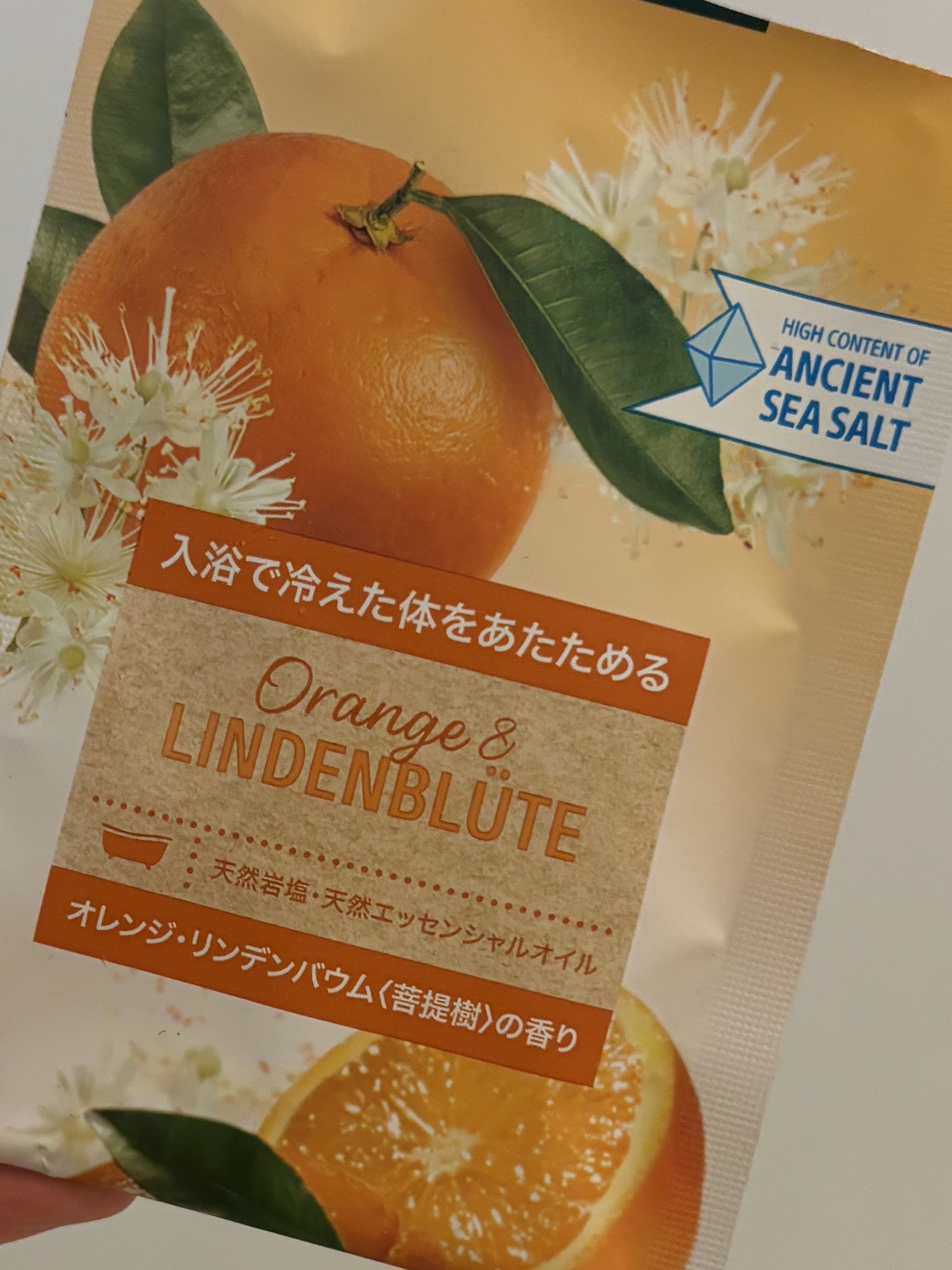 クナイプ バスソルト オレンジ・リンデンバウム<菩提樹>の香り/クナイプ/無機塩系入浴剤を使ったクチコミ（1枚目）