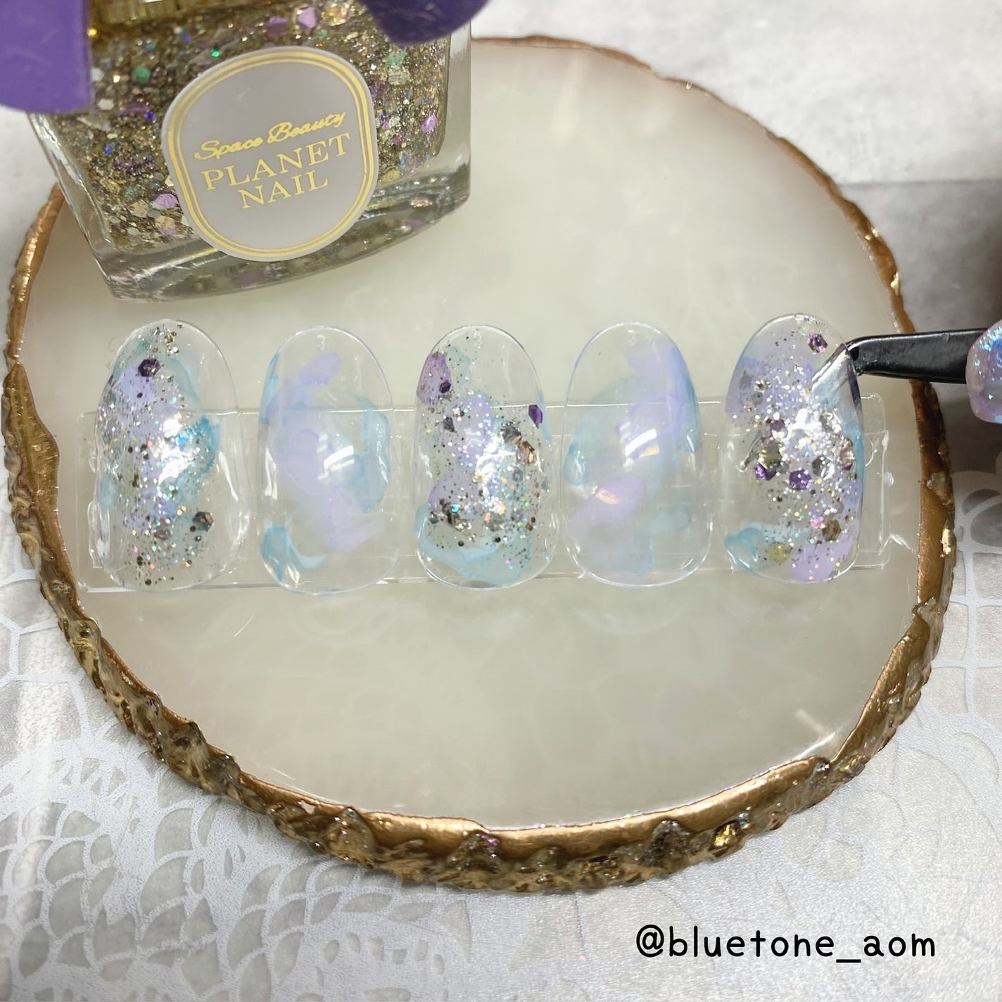 ⋆͛🦖⋆͛aomi on LIPS 「PLANETNAILさん(@planet.jp)×インクアート..」(3枚目)