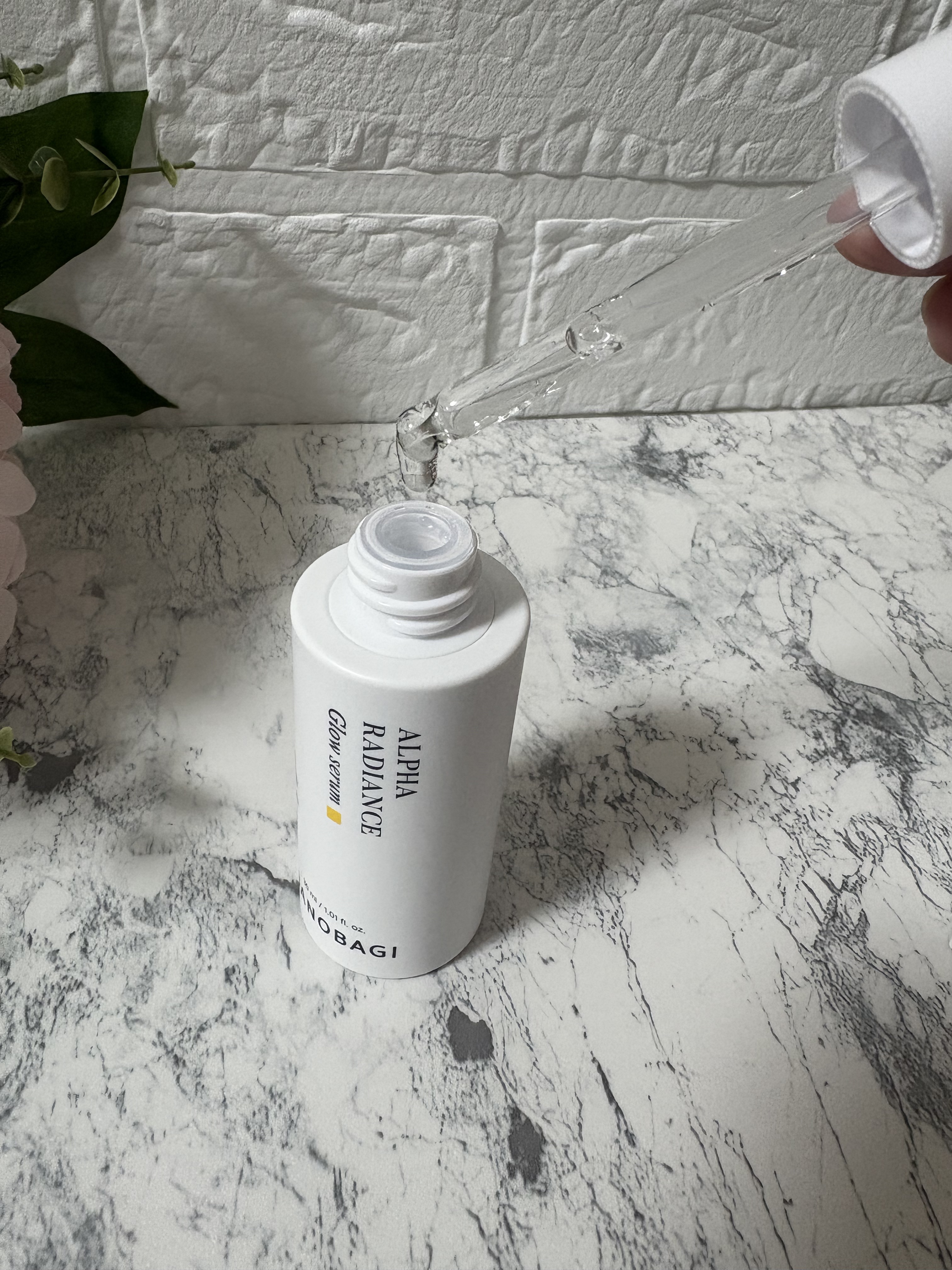 アルファラディアンスグローセラム/BANOBAGI/美容液を使ったクチコミ（3枚目）