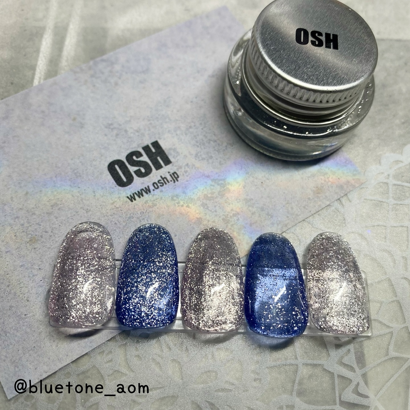 Magnet Flake Powder/OSH/ネイル用品を使ったクチコミ（2枚目）