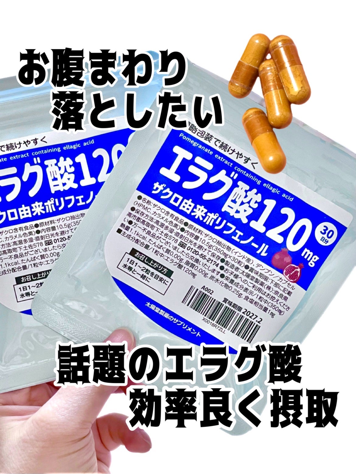 エラグ酸120mg/太陽堂製薬/ボディサプリメントを使ったクチコミ(1枚目)