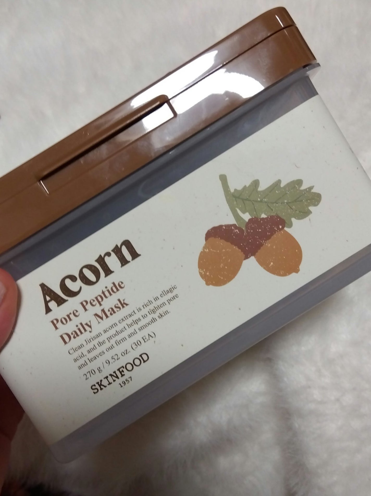 どんぐりポアペプチド デイリーマスク/SKINFOOD/シートマスク・パックを使ったクチコミ(1枚目)