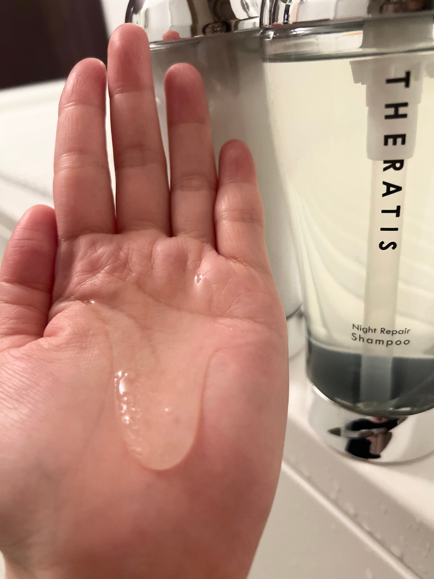 ナイトリペア シャンプー/ヘアトリートメント/THERATIS/シャンプー・コンディショナーを使ったクチコミ(2枚目)