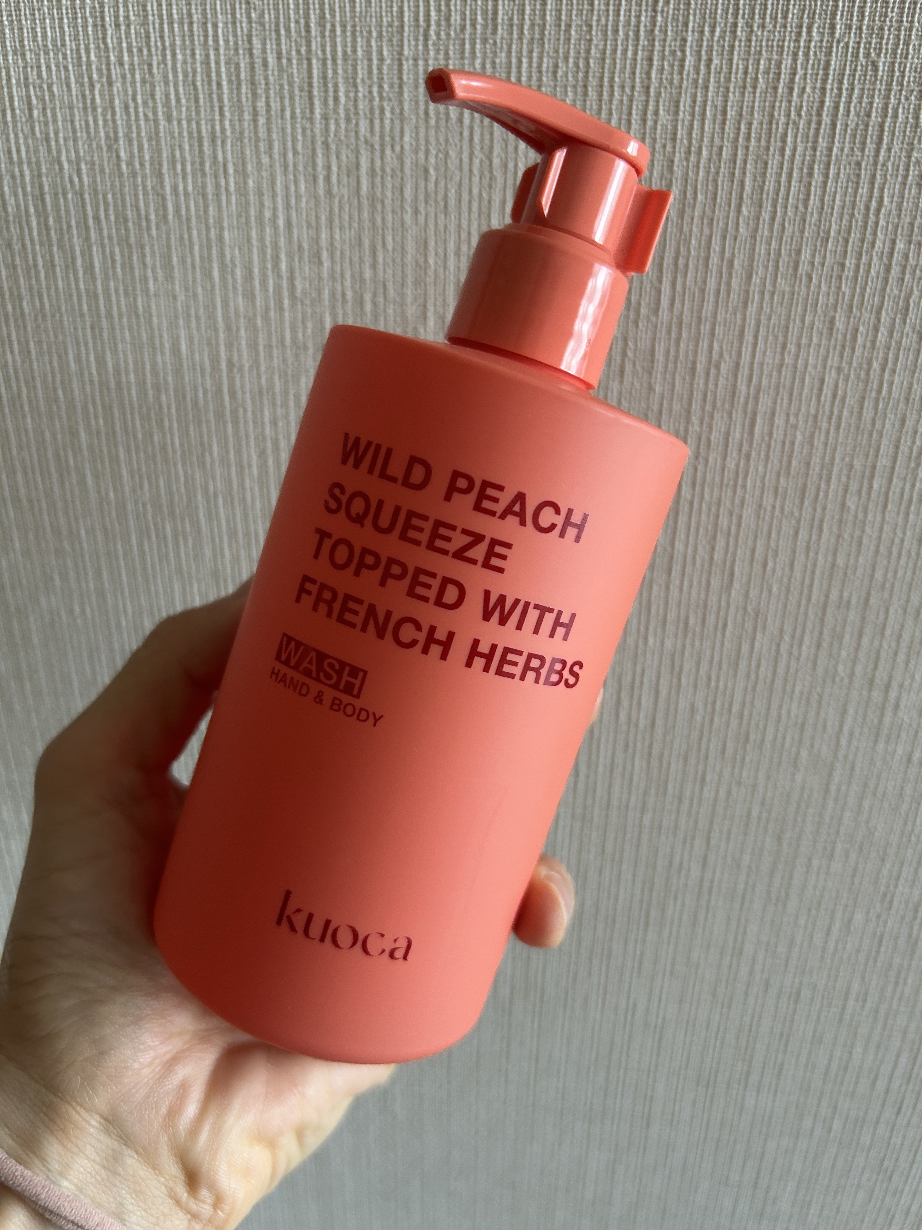 ワイルドピーチ ハンド＆ボディウォッシュ/KUOCA/ボディソープを使ったクチコミ（2枚目）