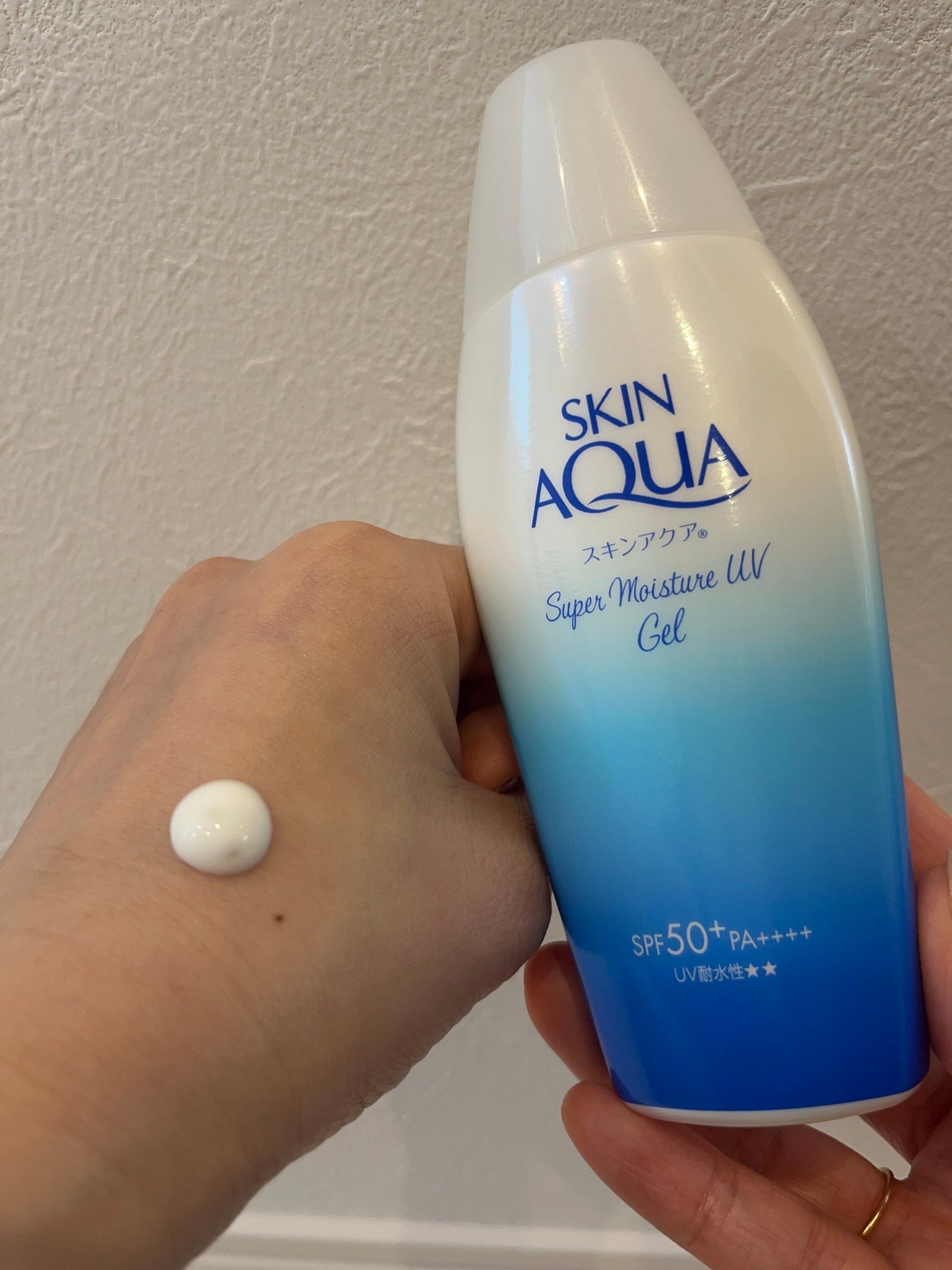 スキンアクア スーパーモイスチャージェル/スキンアクア/日焼け止めジェルを使ったクチコミ(1枚目)