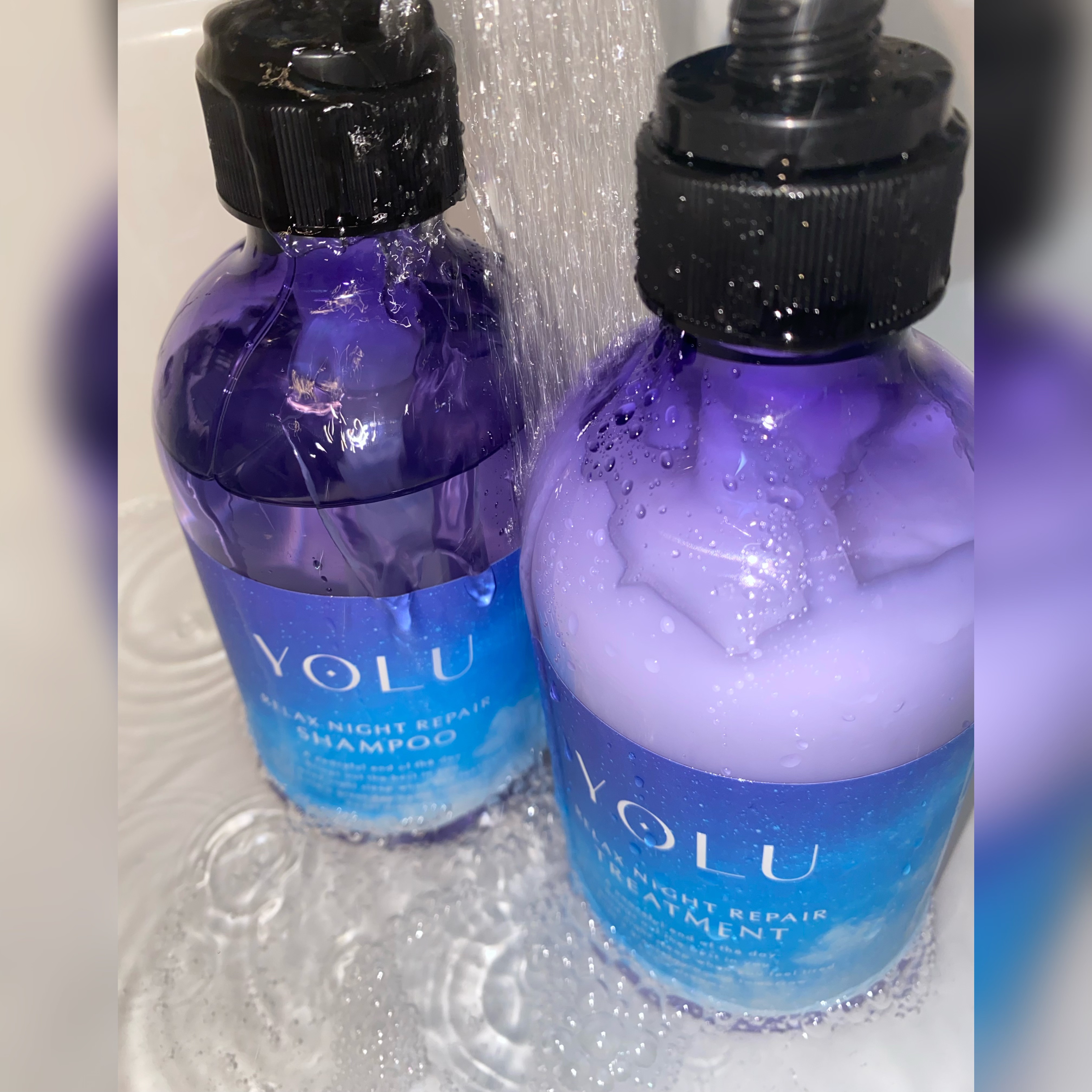 リラックスナイトリペア シャンプー／トリートメント/YOLU/シャンプー・コンディショナーを使ったクチコミ（1枚目）