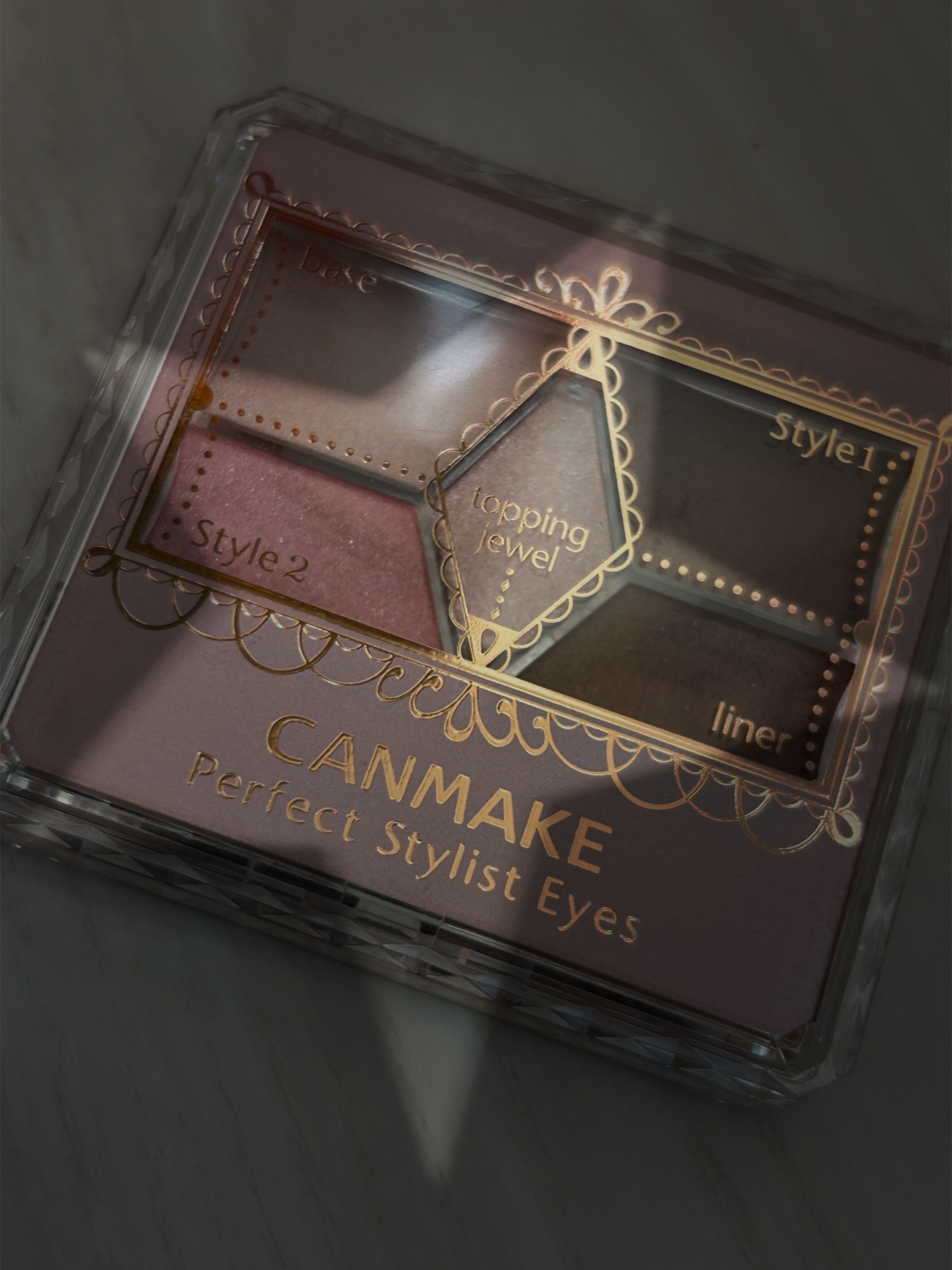 【旧品】パーフェクトスタイリストアイズ No.01 スウィートピンク/キャンメイク/アイシャドウパレットを使ったクチコミ（1枚目）