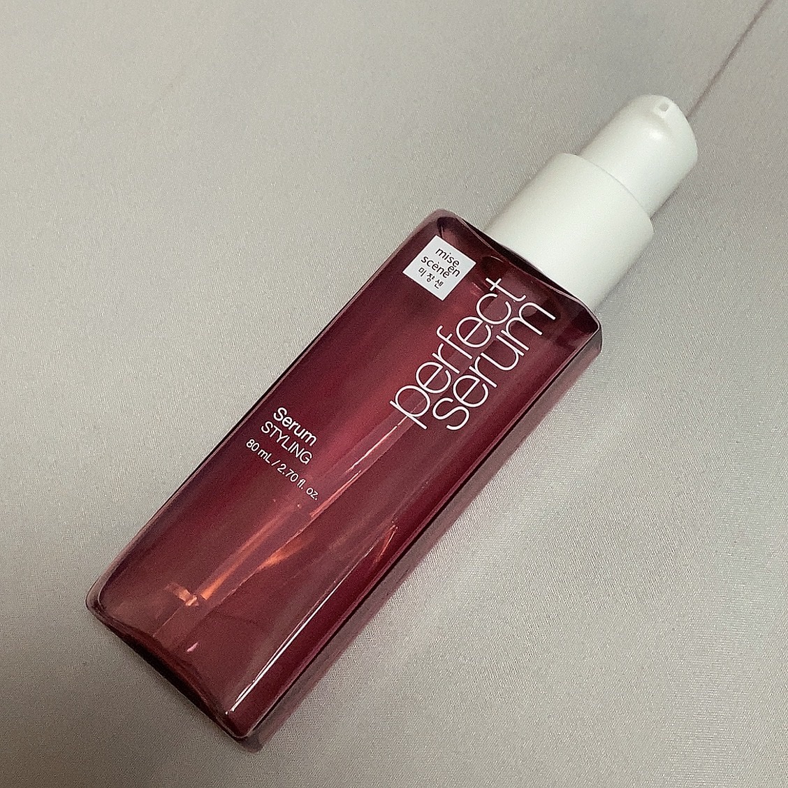 パーフェクトセラム スタイリングセラム/miseenscene/アウトバストリートメントを使ったクチコミ（1枚目）