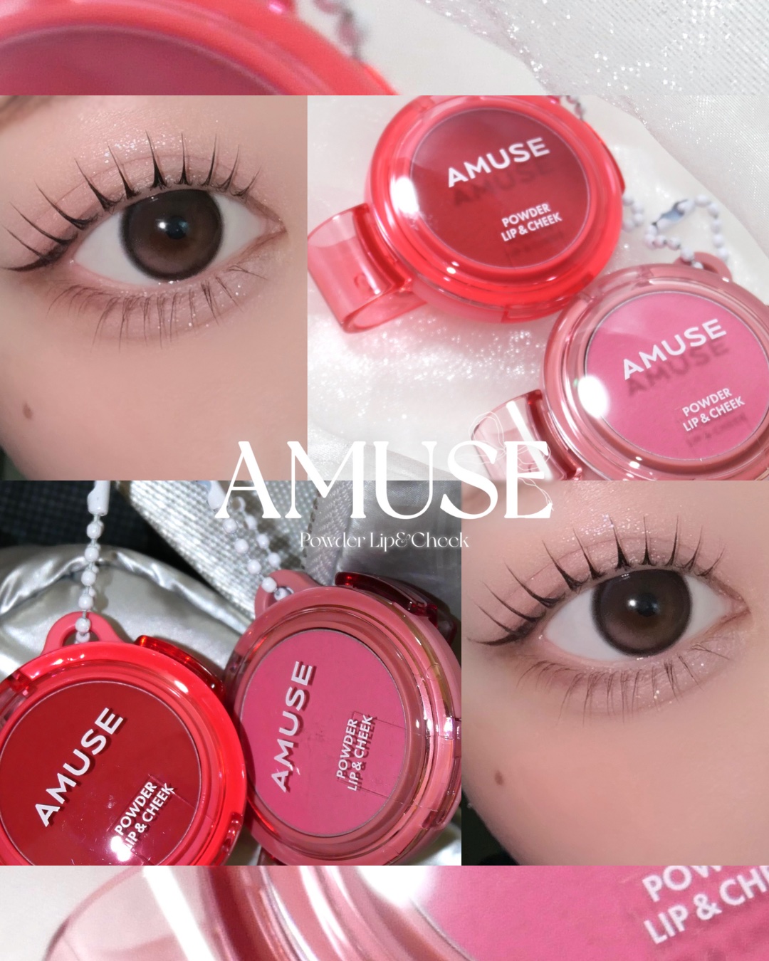 パウダーリップ＆チーク/AMUSE/パウダーチークを使ったクチコミ（1枚目）