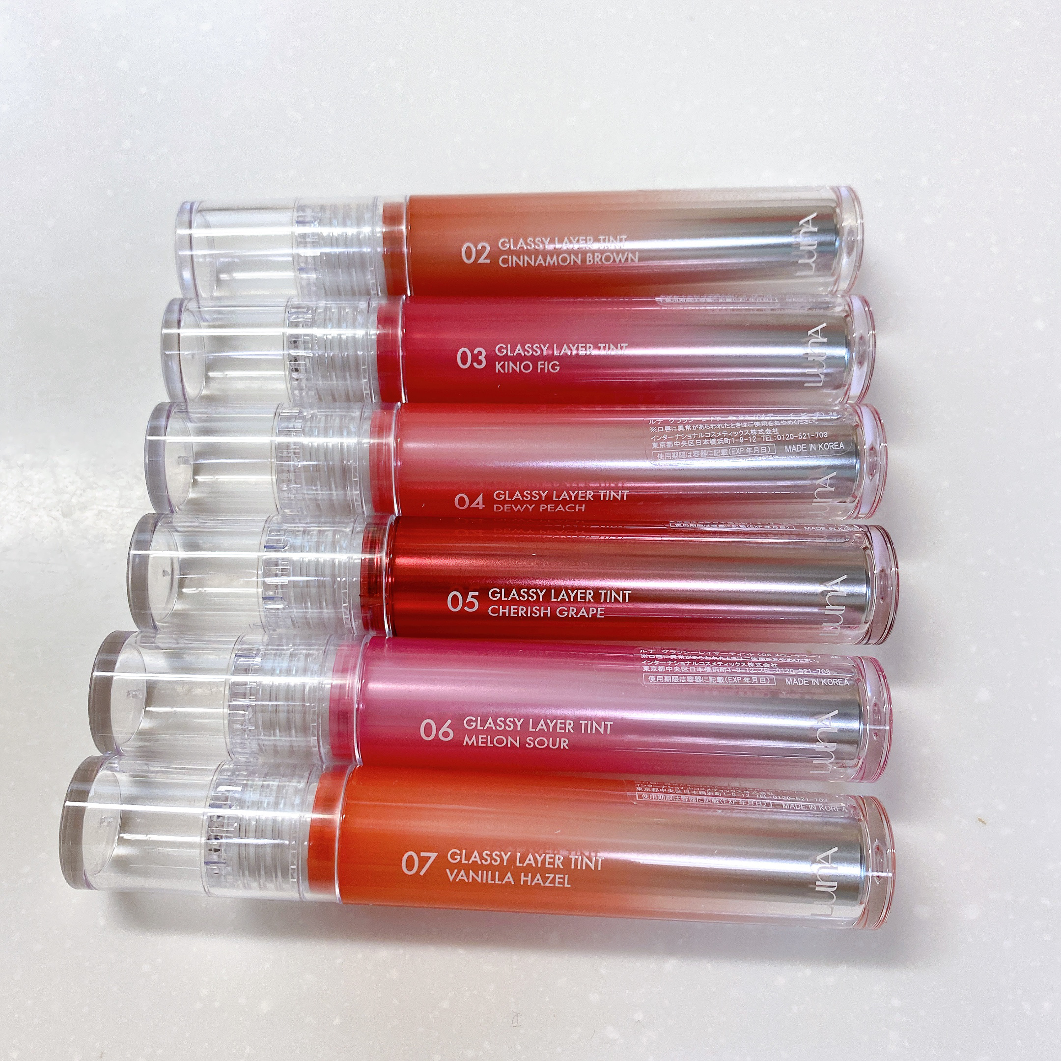 グラッシーレイヤーティント 03 キノフィグ/LUNA/リップティントを使ったクチコミ（2枚目）