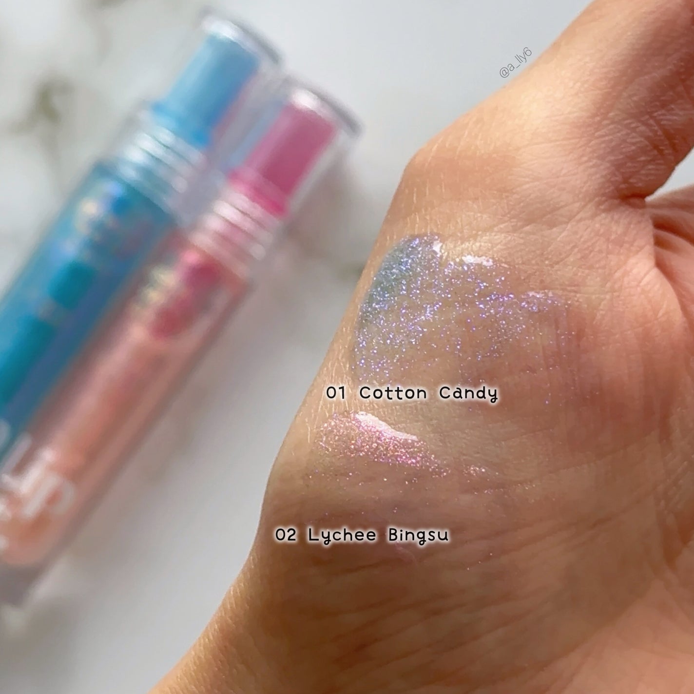 マーメイドウォーターグロス/Lipit./リップグロスを使ったクチコミ(3枚目)