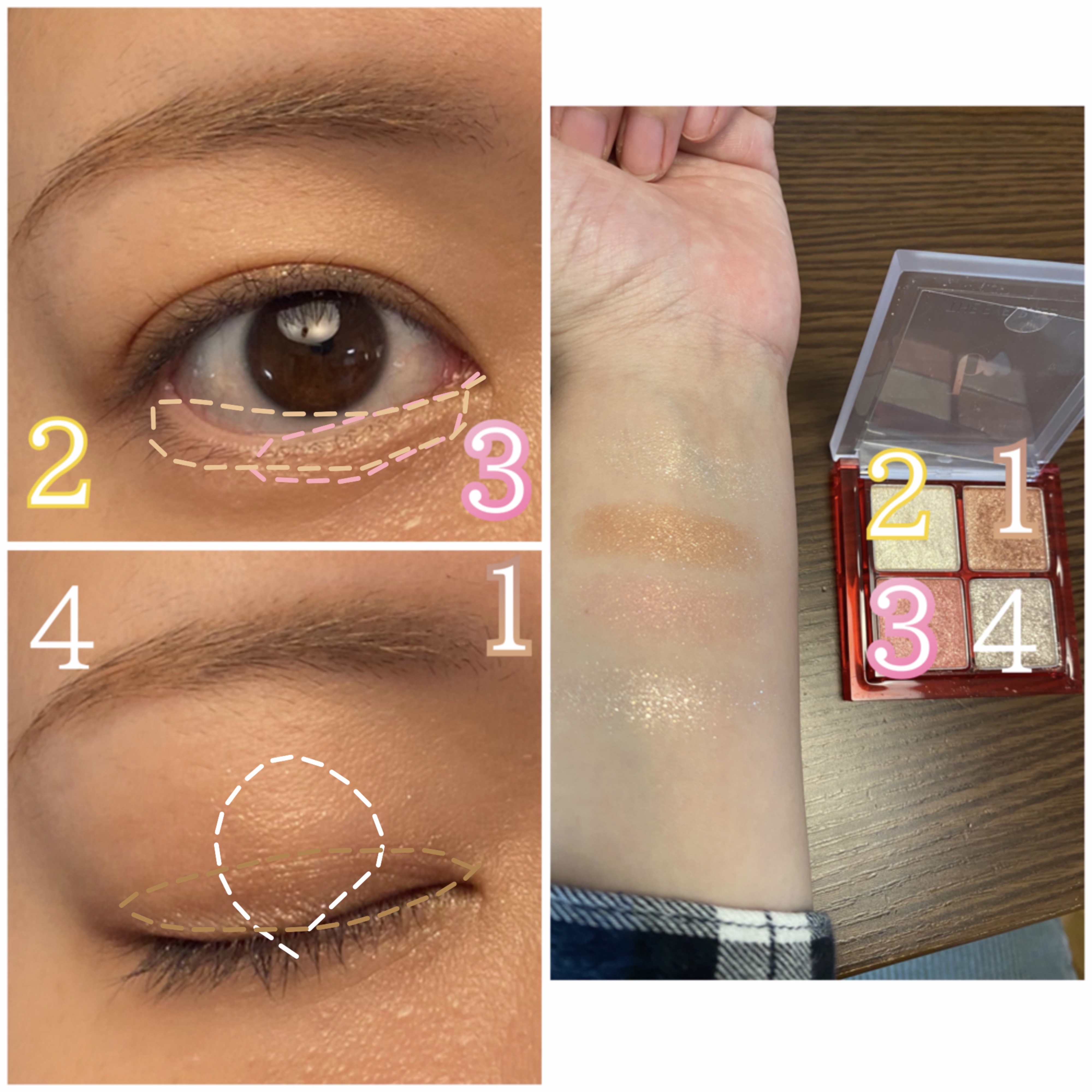 THE アイパレR/b idol/アイシャドウパレットを使ったクチコミ（3枚目）