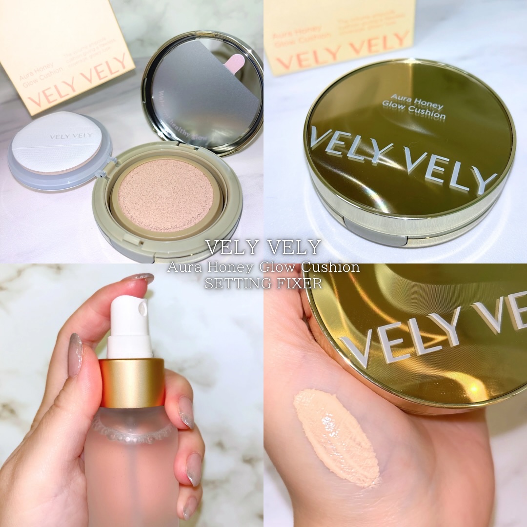 はちみつツヤ肌クッションファンデ/VELY VELY/クッションファンデーションを使ったクチコミ（3枚目）