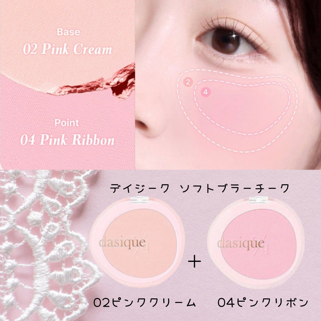 ねここ on LIPS 「デイジークのソフトブラーチークは、まろやかな色合いと透けるよう..」(2枚目)