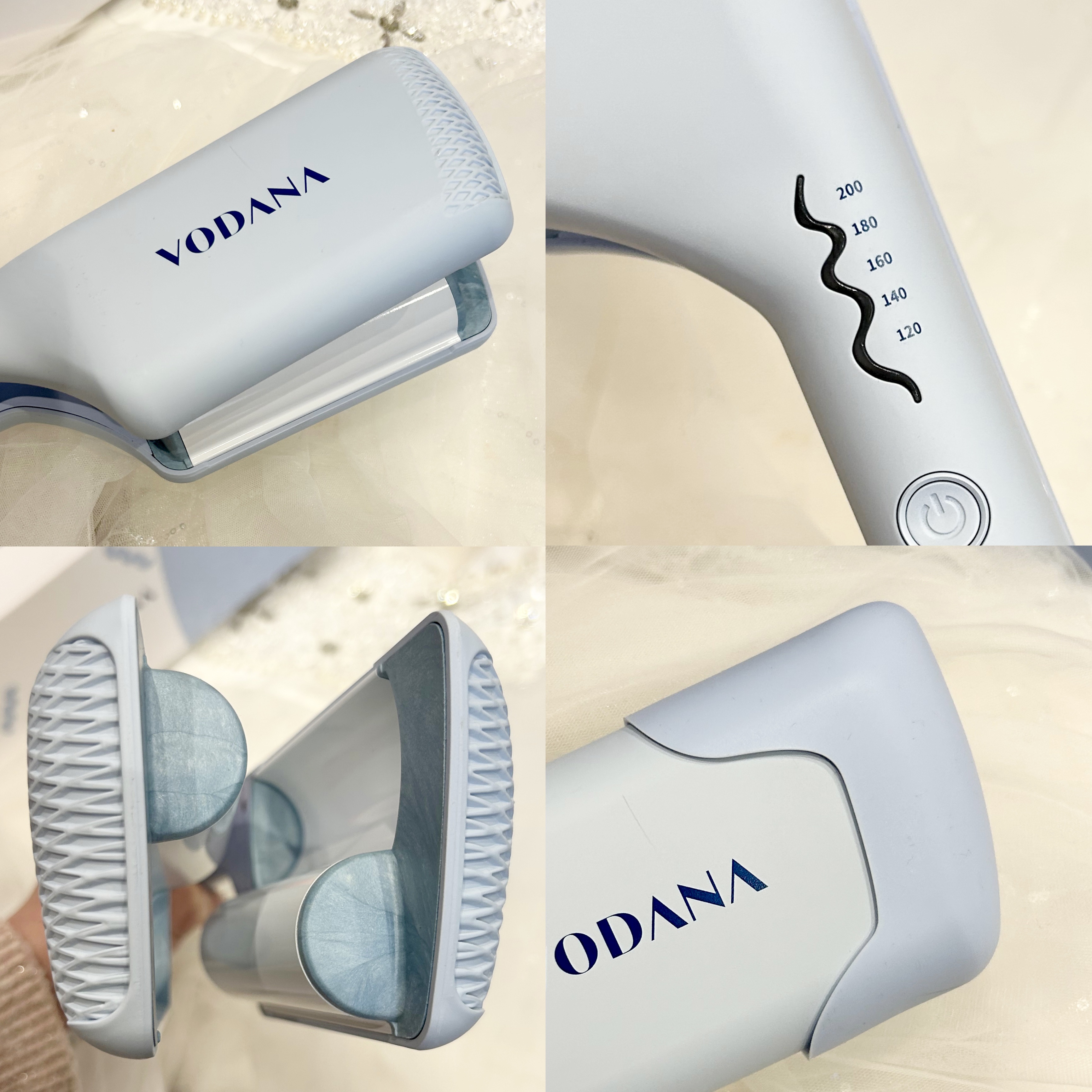 トリプルフローウェーブアイロン 32mm/40mm クリーミーブルー 40mm/VODANA (ボダナ)/カールアイロンを使ったクチコミ（2枚目）