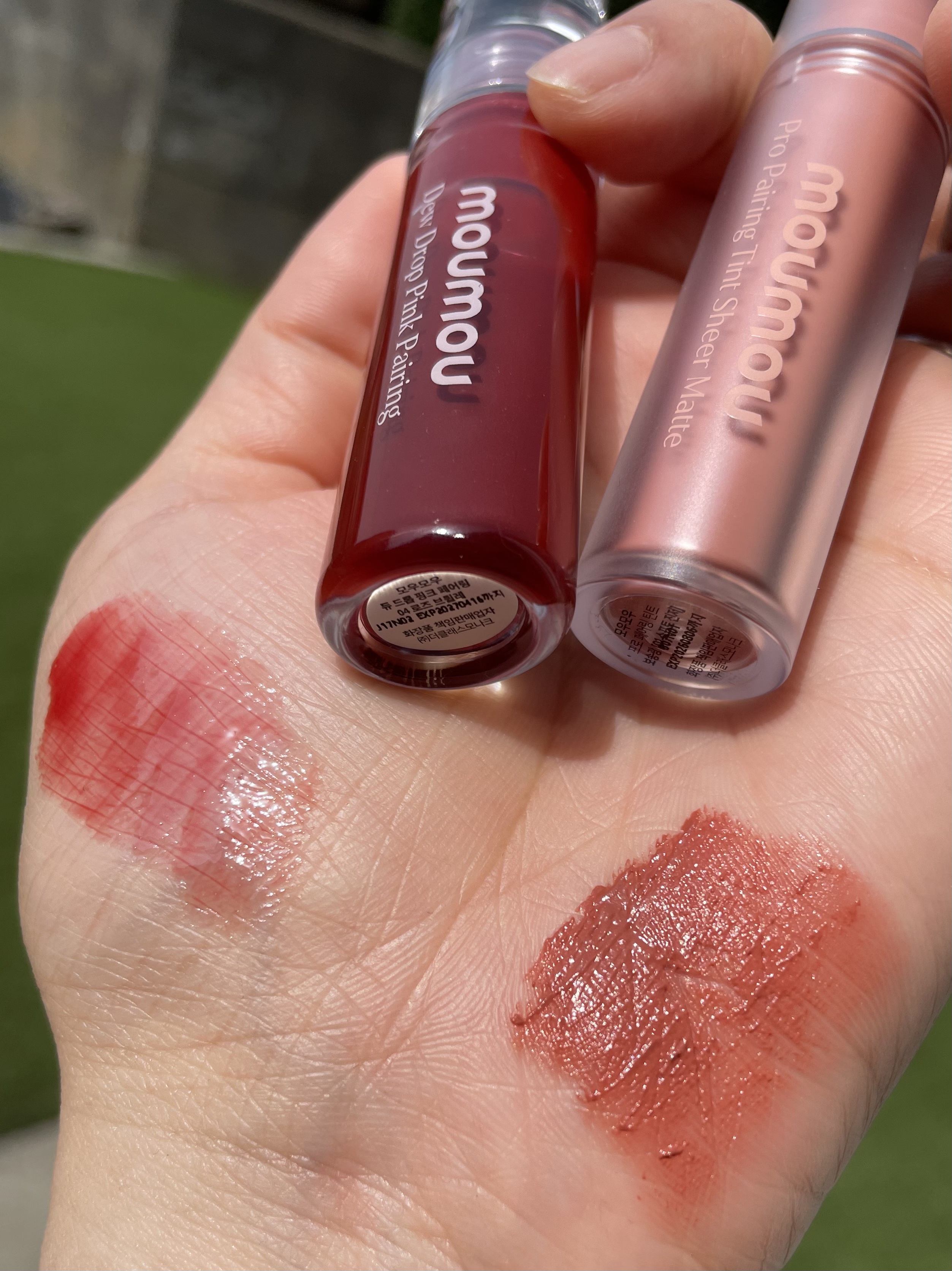 Dew Drop Pink Pairing/moumou/リップグロスを使ったクチコミ（2枚目）