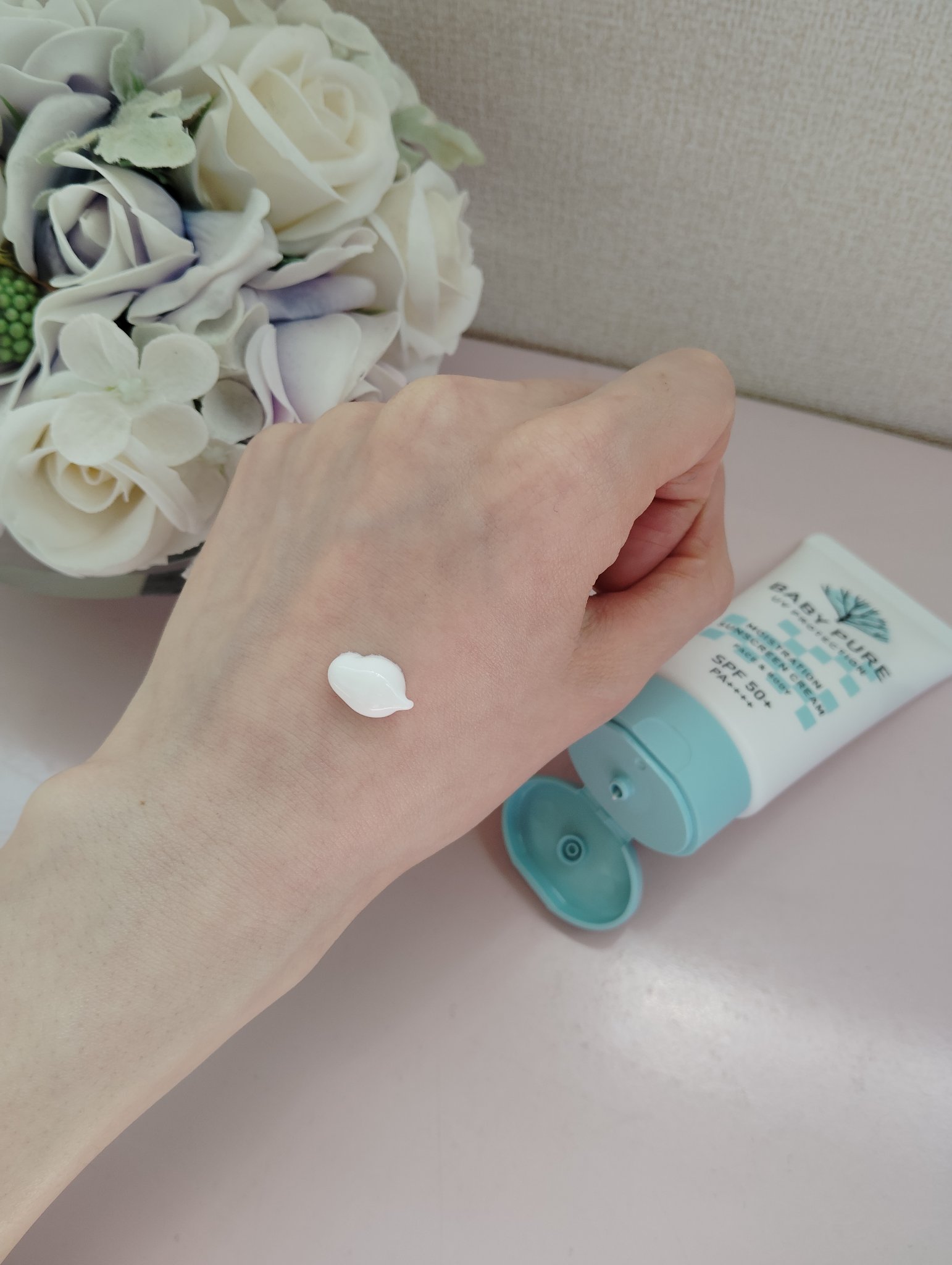 BABYPURE UVクリーム/BABY PURE/日焼け止めクリームを使ったクチコミ（3枚目）