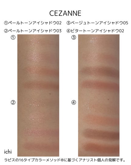ベージュトーンアイシャドウ/CEZANNE/アイシャドウパレットを使ったクチコミ(5枚目)