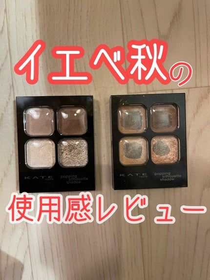 ケイト ポッピングシルエットシャドウ/KATE/アイシャドウパレットを使ったクチコミ(1枚目)