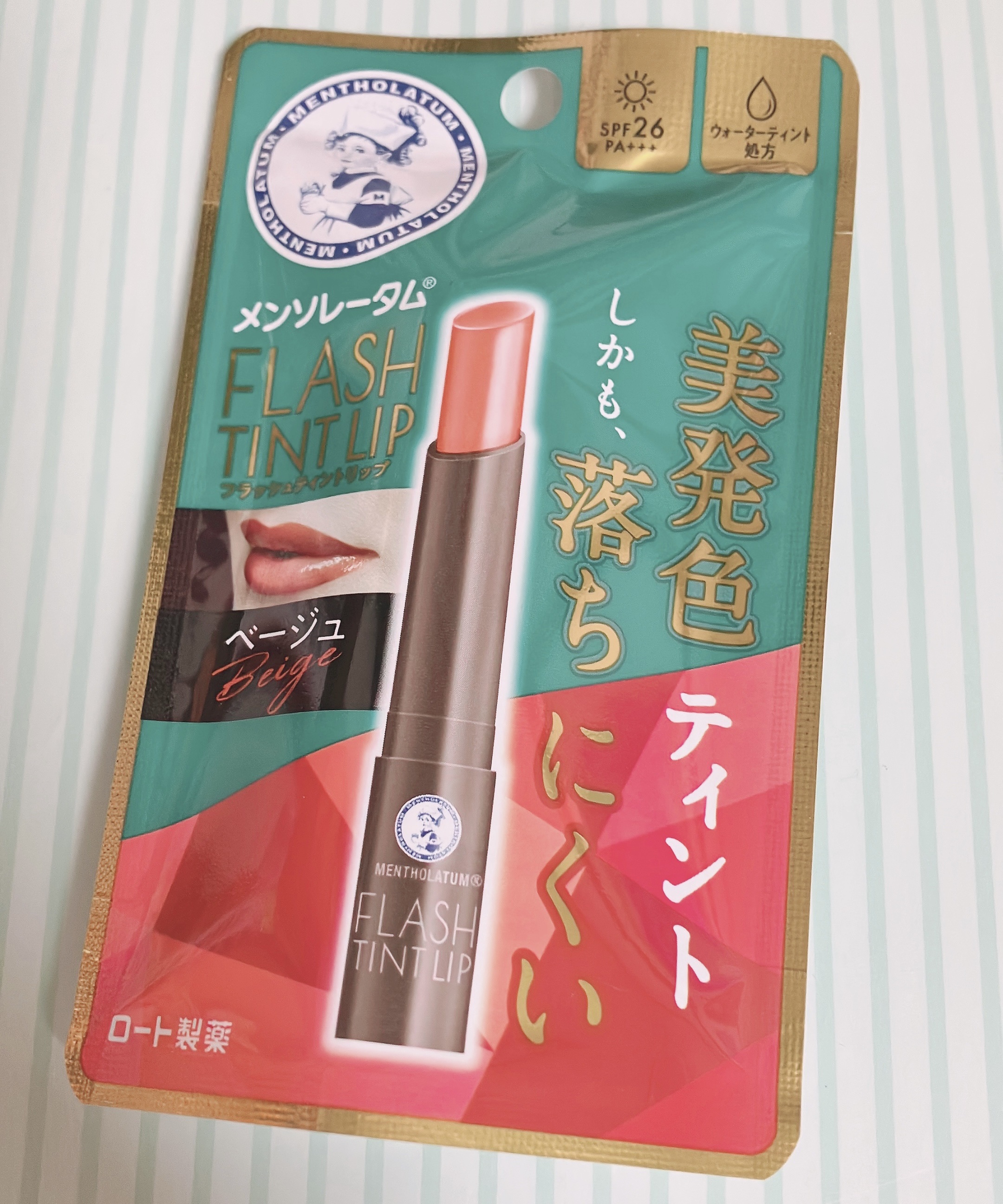 メンソレータム フラッシュティントリップ/メンソレータム/リップティントを使ったクチコミ（1枚目）