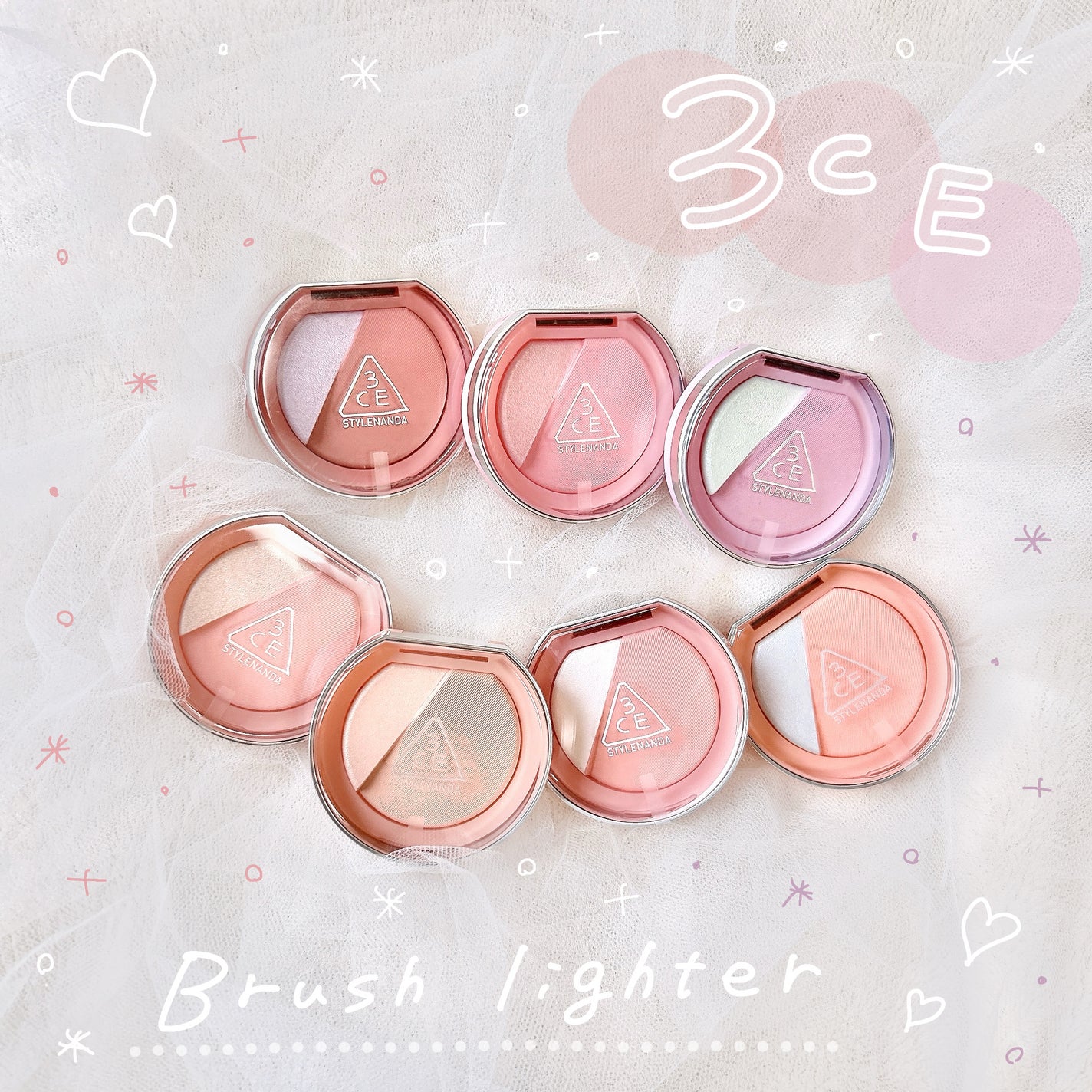 3CE ブラッシュライター/3CE/パウダーチークを使ったクチコミ(1枚目)