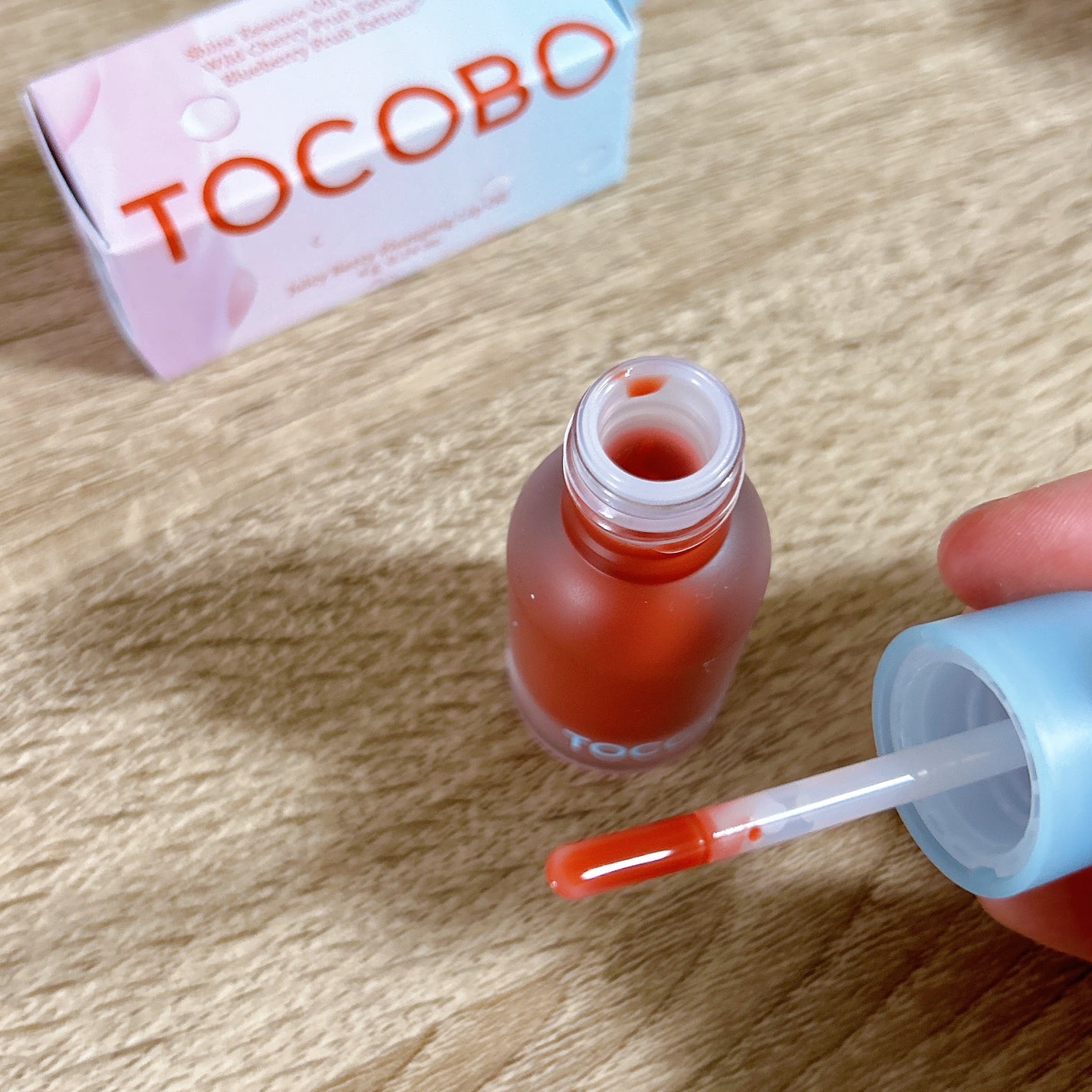 ジューシーベリープランピングリップオイル/TOCOBO/リップグロスを使ったクチコミ(4枚目)