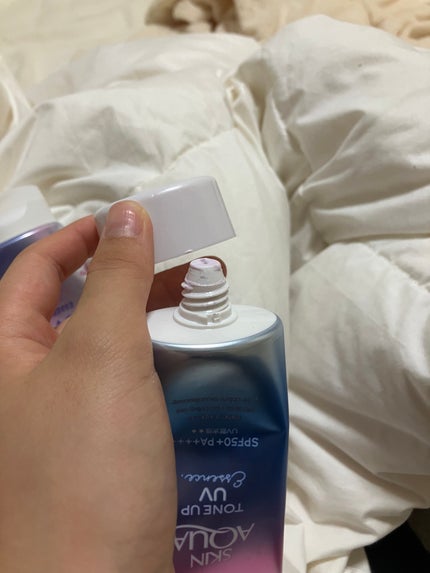 スキンアクア トーンアップUVエッセンス/スキンアクア/日焼け止めクリームを使ったクチコミ(4枚目)