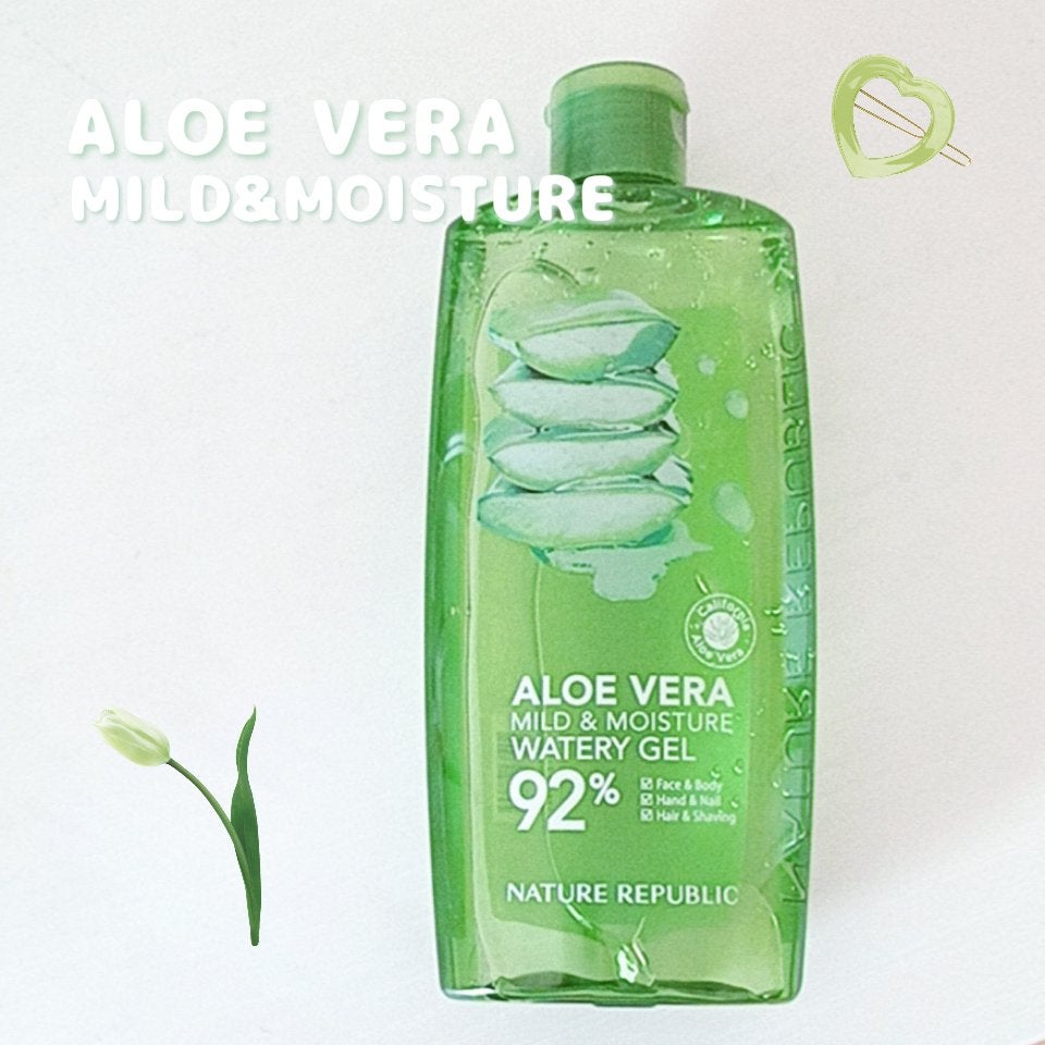 マイルド&モイスチャーアロエジェル/ネイチャーリパブリック/ボディローションを使ったクチコミ(1枚目)