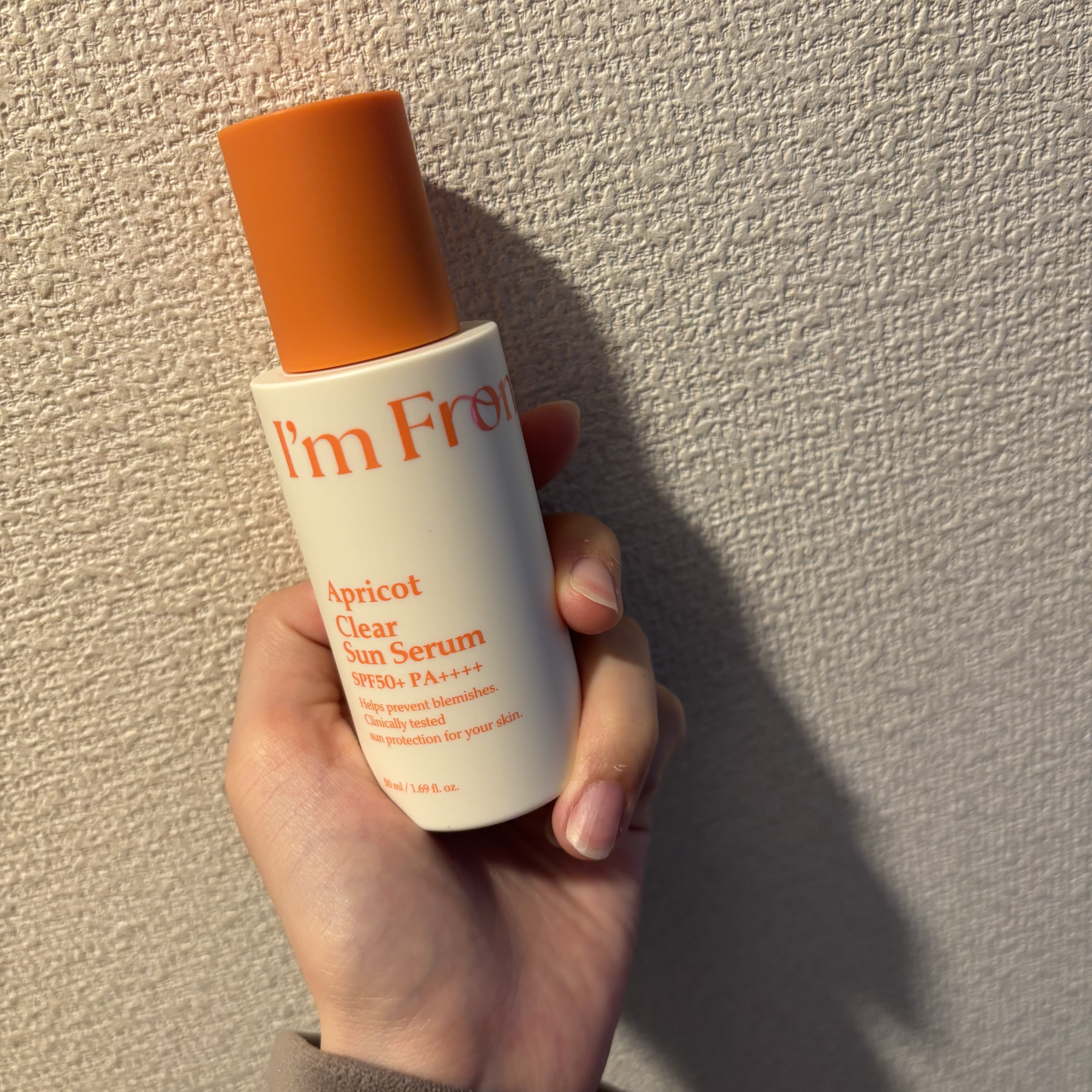 アプリコットクリアサンセラム/I'm from/日焼け止めローションを使ったクチコミ（1枚目）